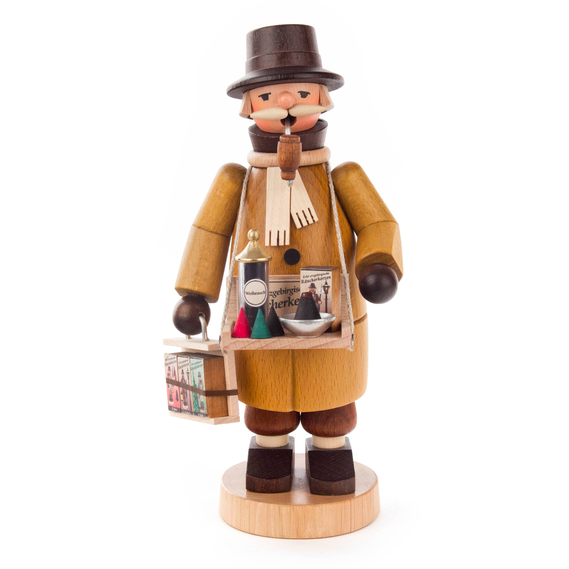 Rauchfigur Räucherkerzenverkäufer Rauchfigur Räucherkerzenverkäufer