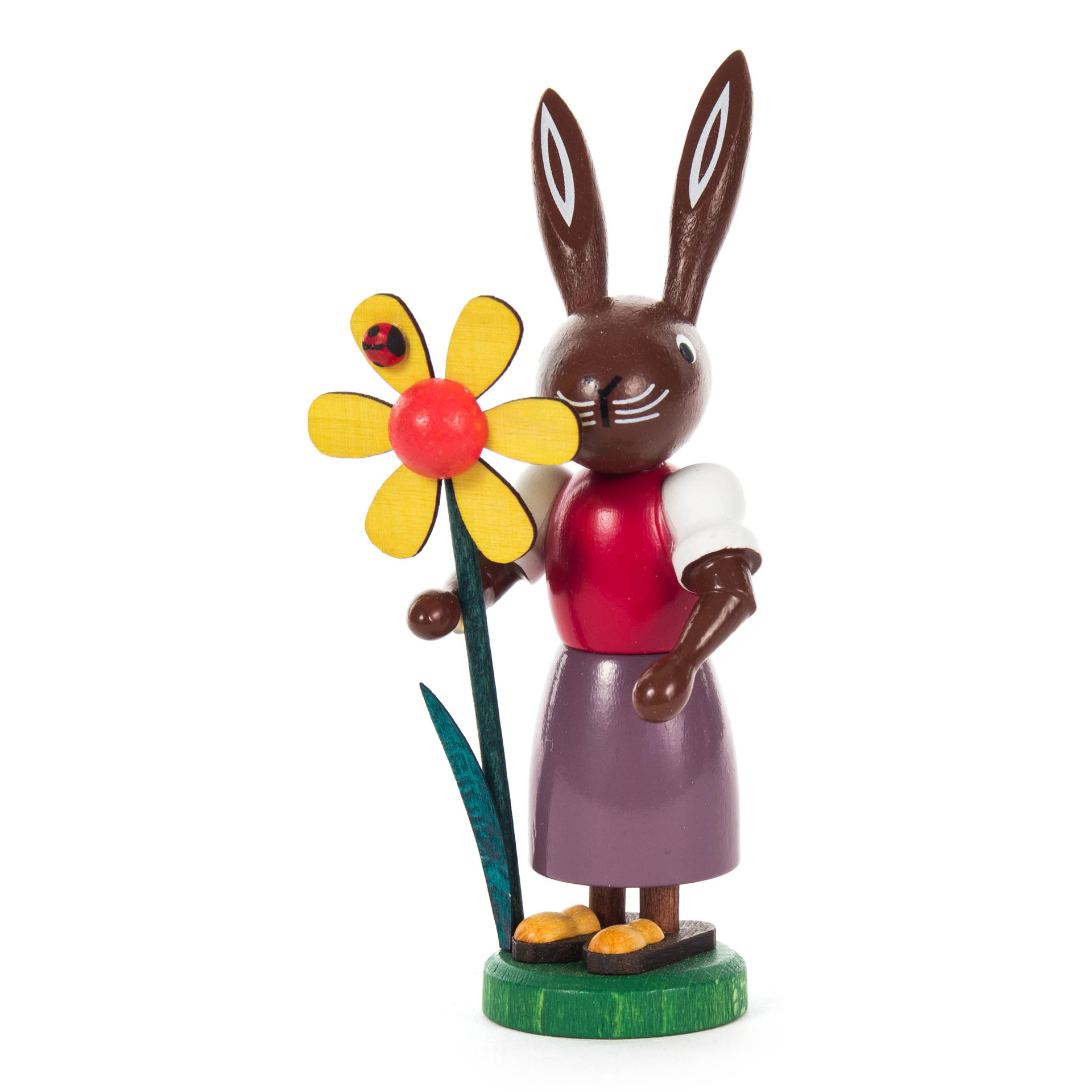 Häsin mit Blume 