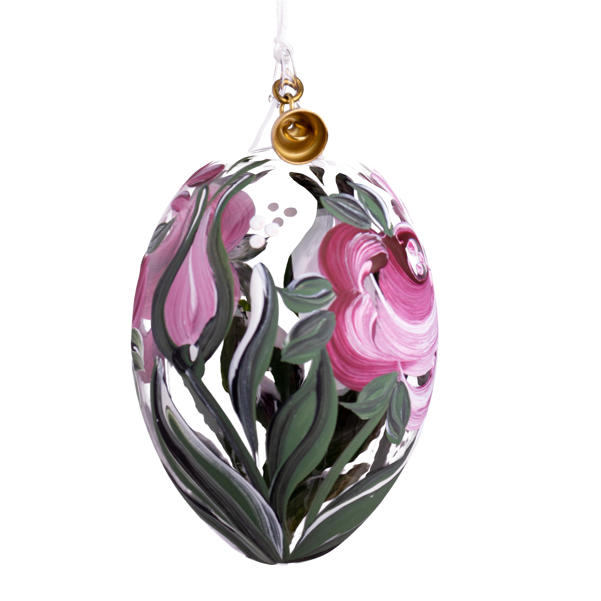Baumschmuck Glasei Blumen, rosa