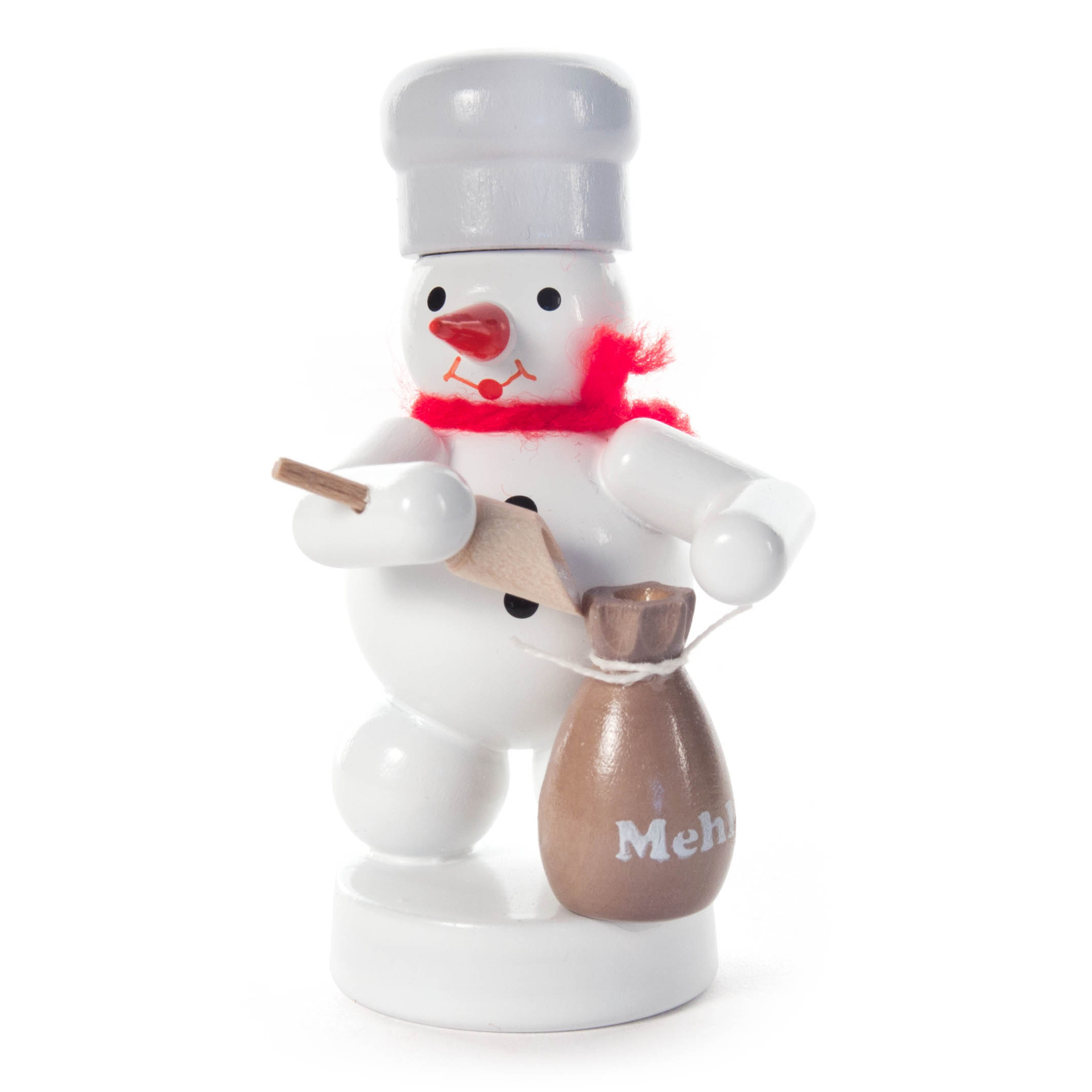 Schneemann mit Mehlsack