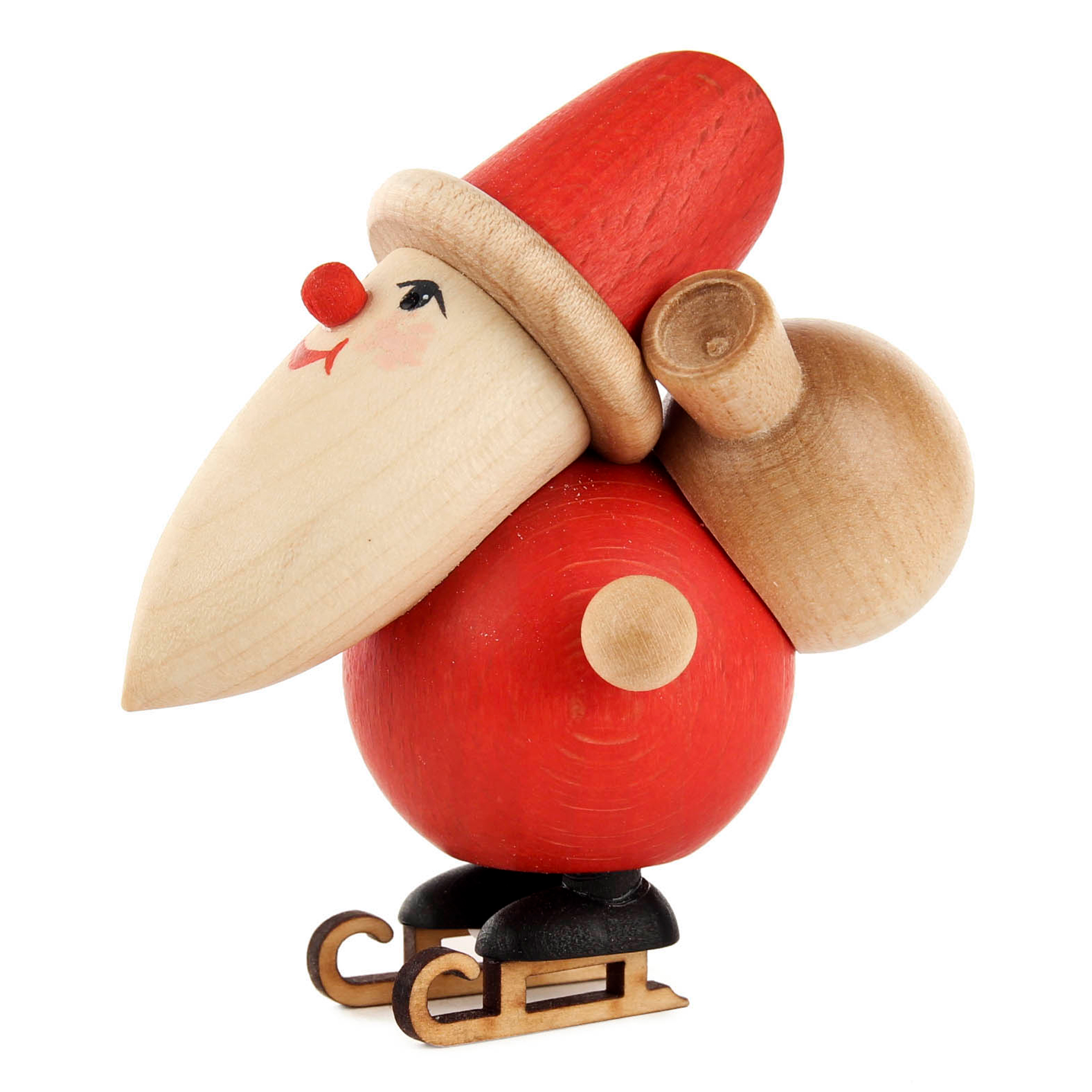 Weihnachtsmann mit Schlittschuhen