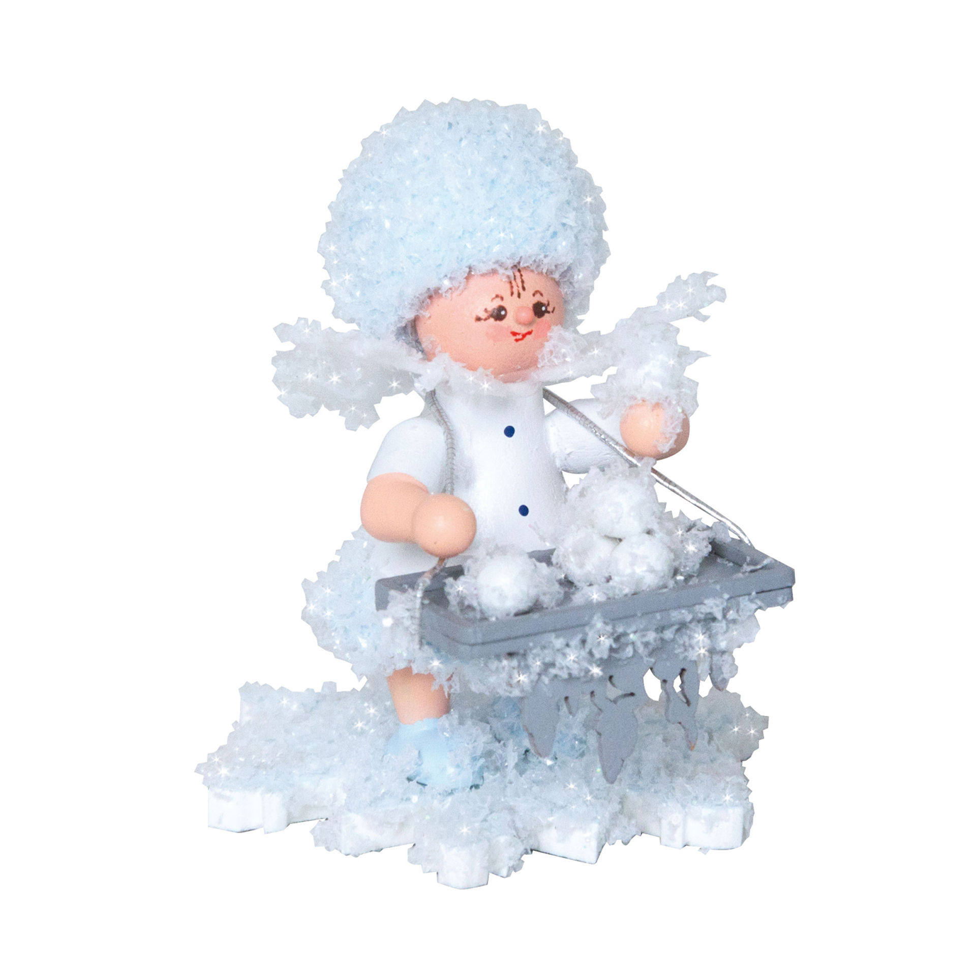 Schneeflöckchen mit Eiskugeln Schneeflöckchen mit Eiskugeln