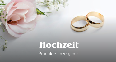 hochzeitliches Bild mit Eheringen, verlinkt zu den Hochzeitsartikeln