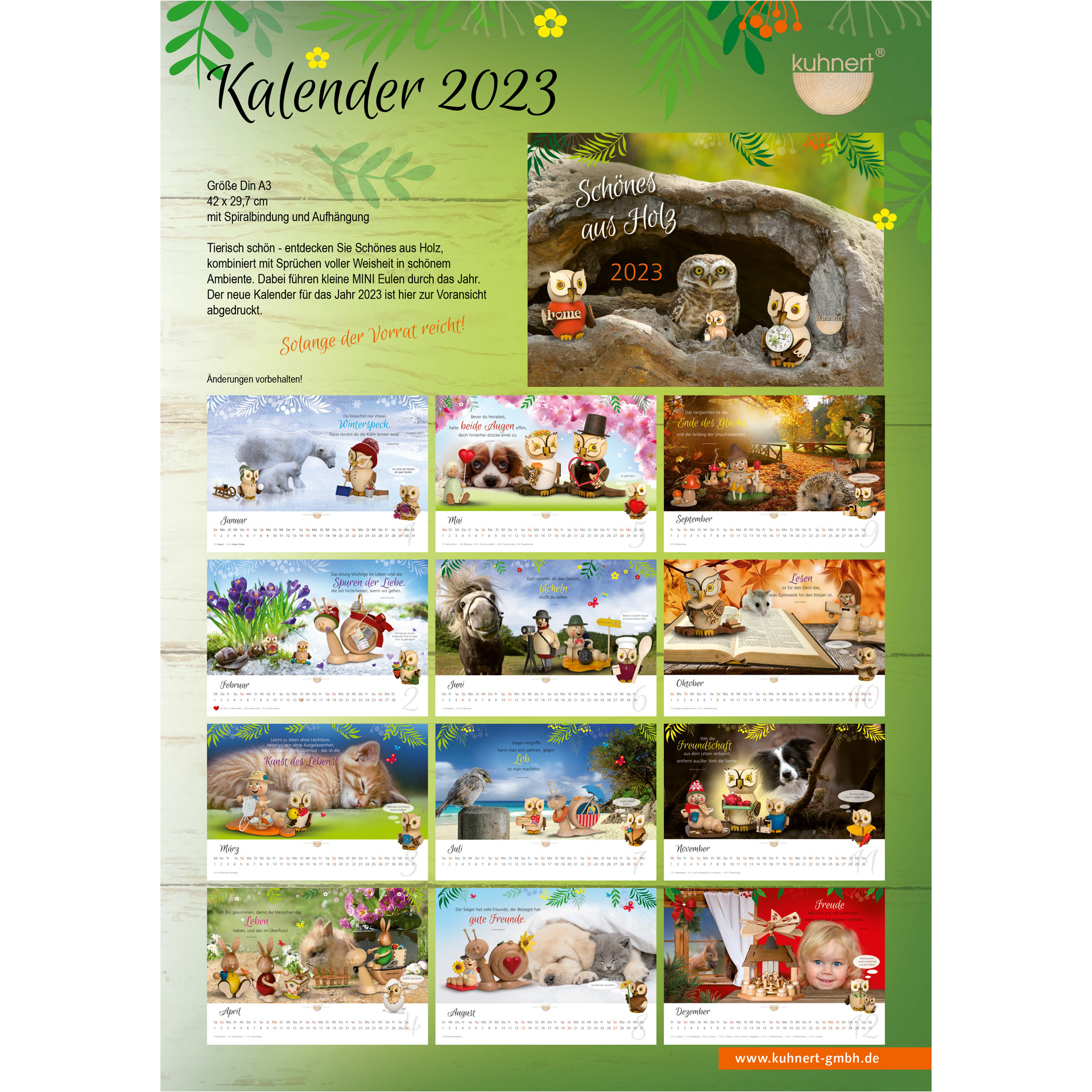 Fotokalender Kuhnert 2023, A3