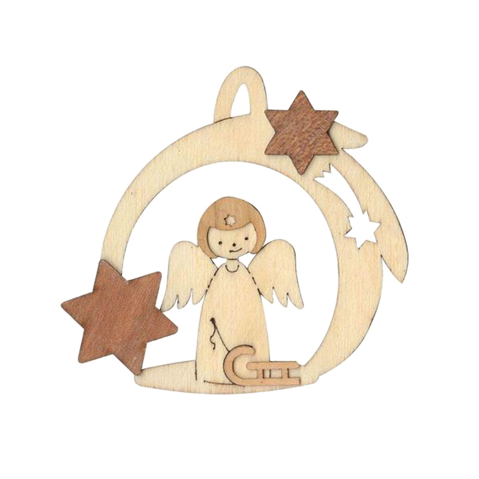 Baumschmuck Engel mit Schweif und Schlitten Baumschmuck Engel mit Schweif und Schlitten