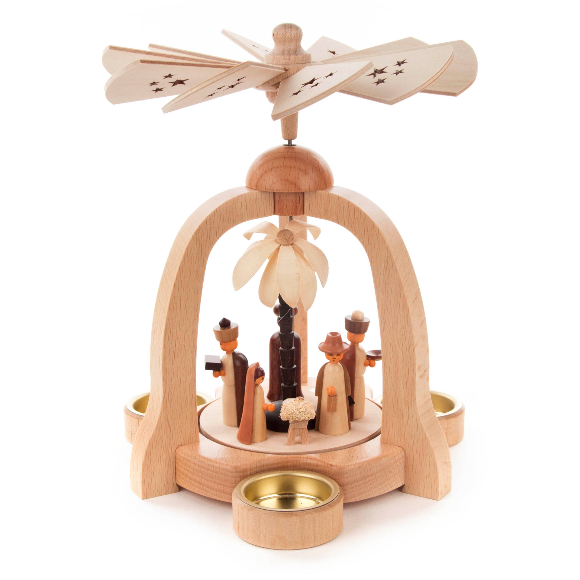 Pyramide Christi Geburt, für Teelichte Pyramide Christi Geburt, für Teelichte