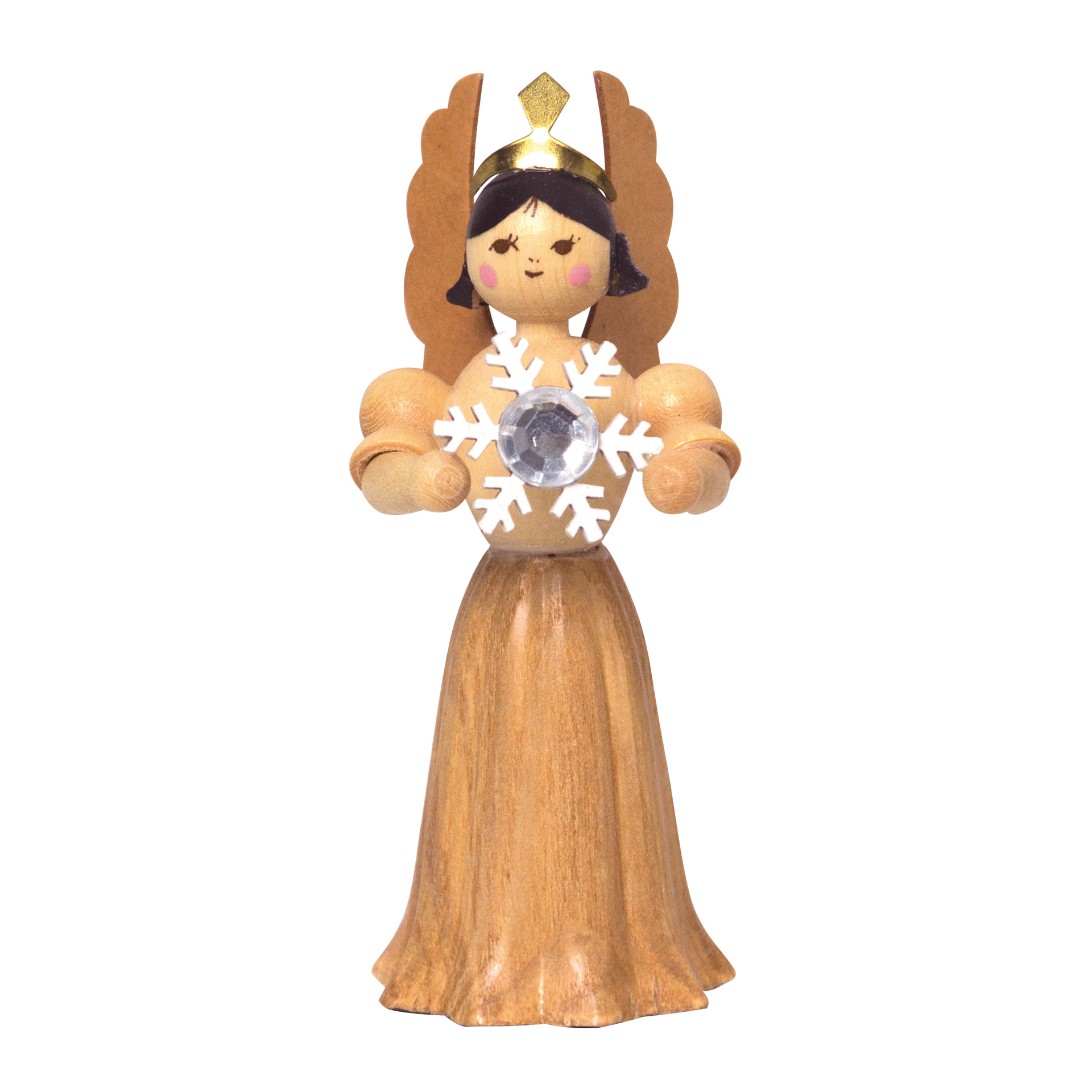 Engel mit Schneekristall, 7cm Engel mit Schneekristall, 7cm