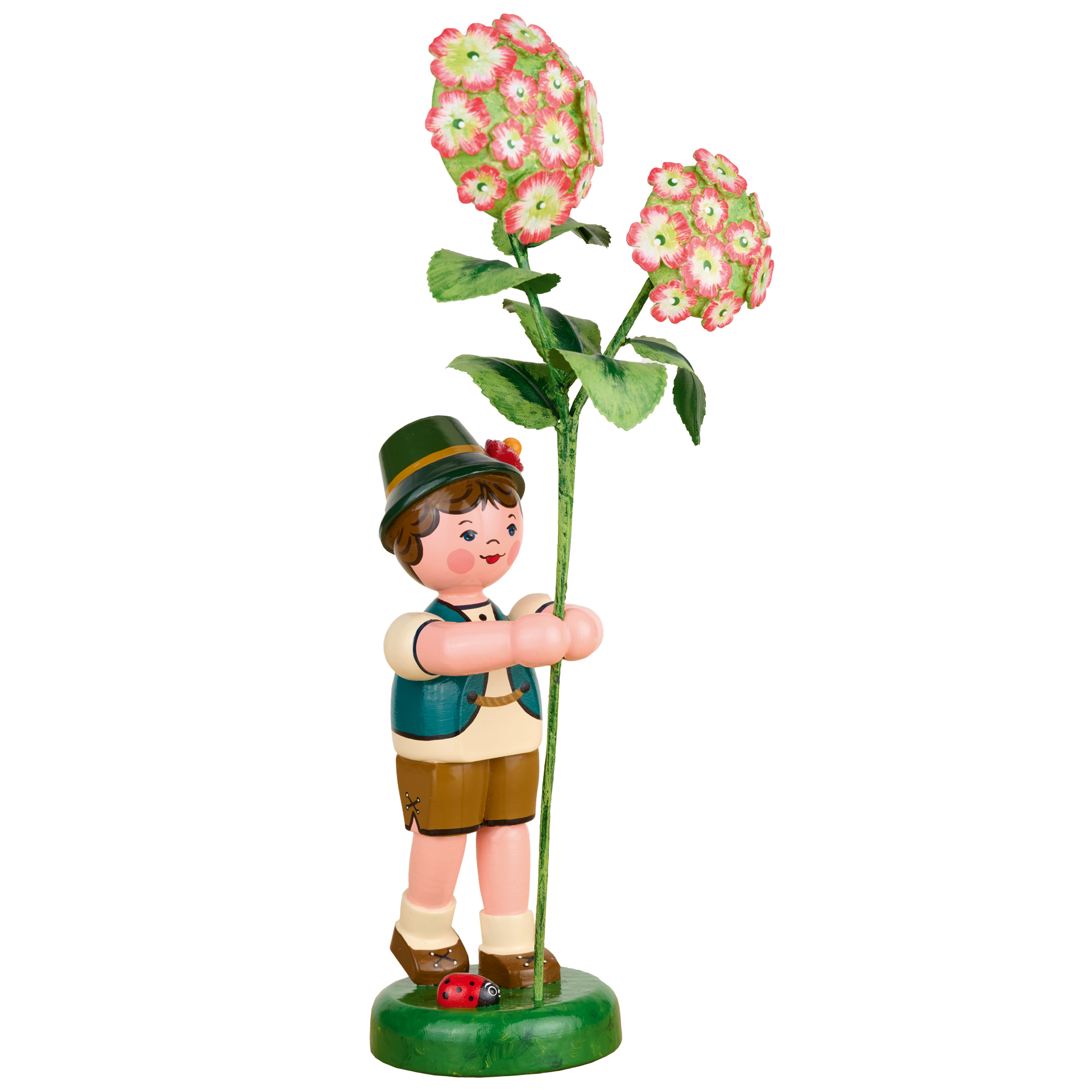 Blumenkind Junge mit Hortensie, groß