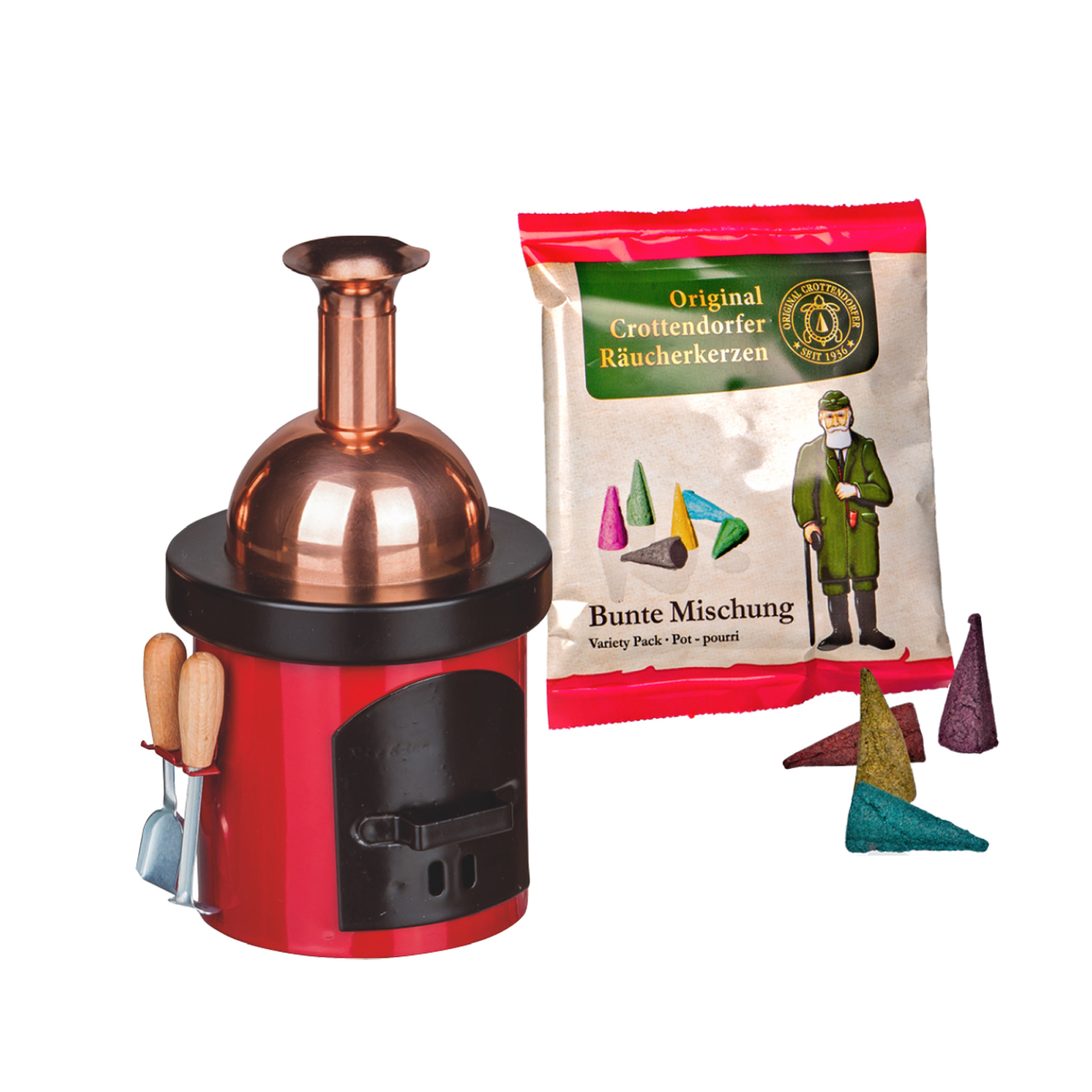 Rauchofen Braukessel, rot Rauchofen Braukessel, rot