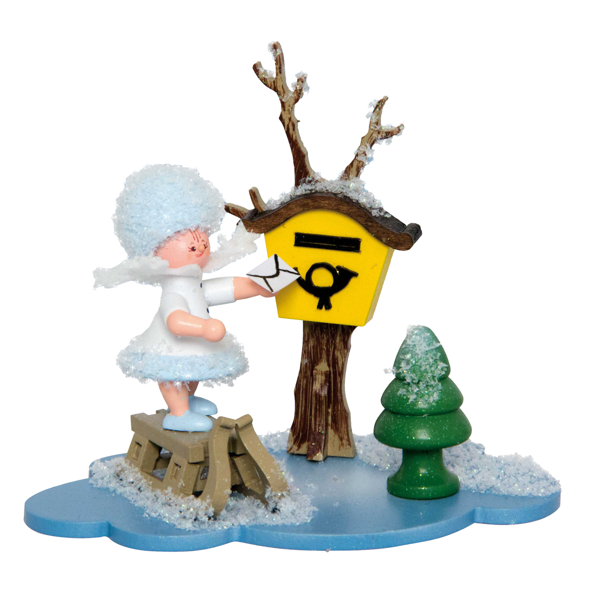 Schneeflöckchen mit Briefkasten Schneeflöckchen mit Briefkasten