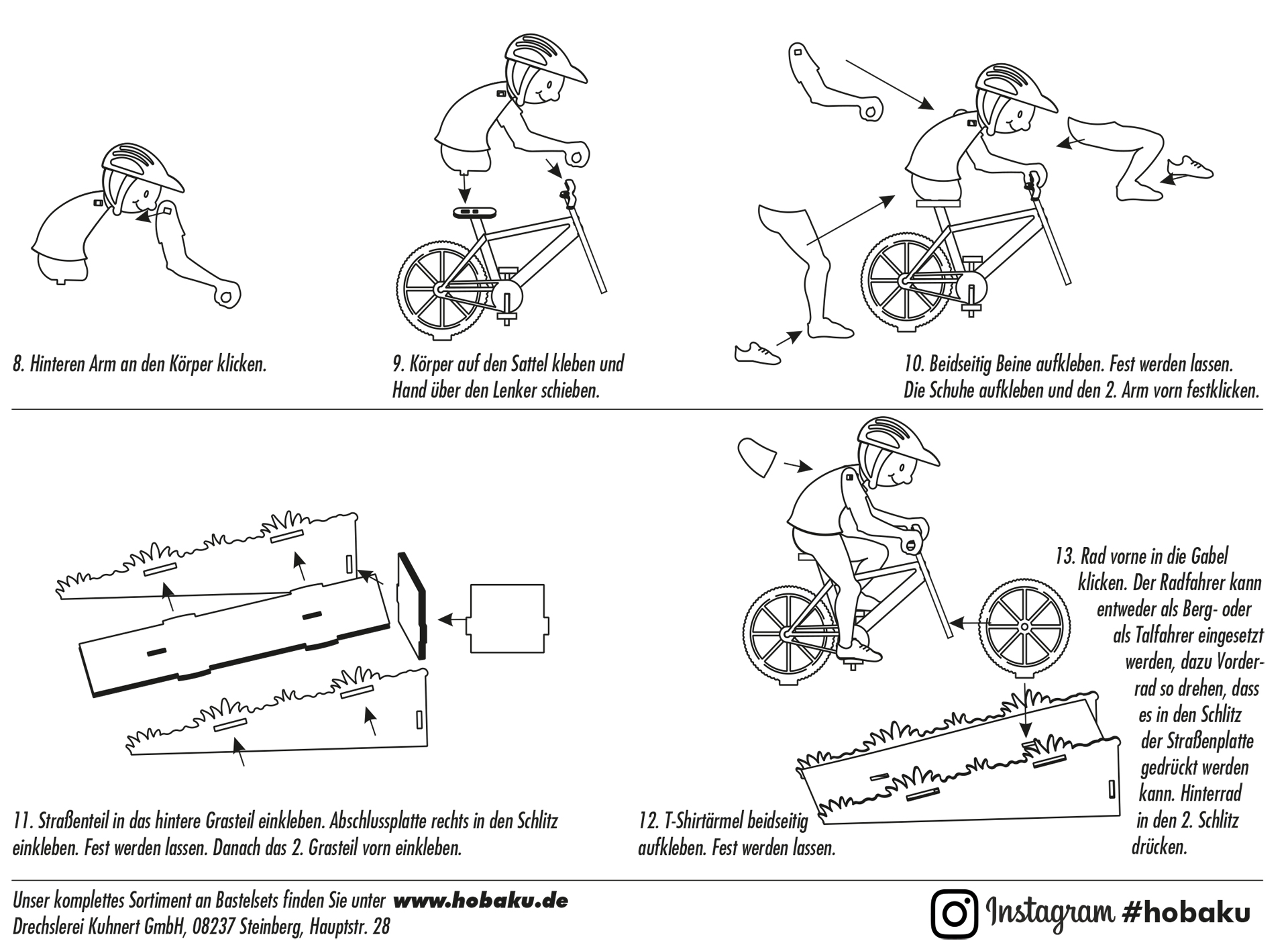 Bastelset Radfahrer