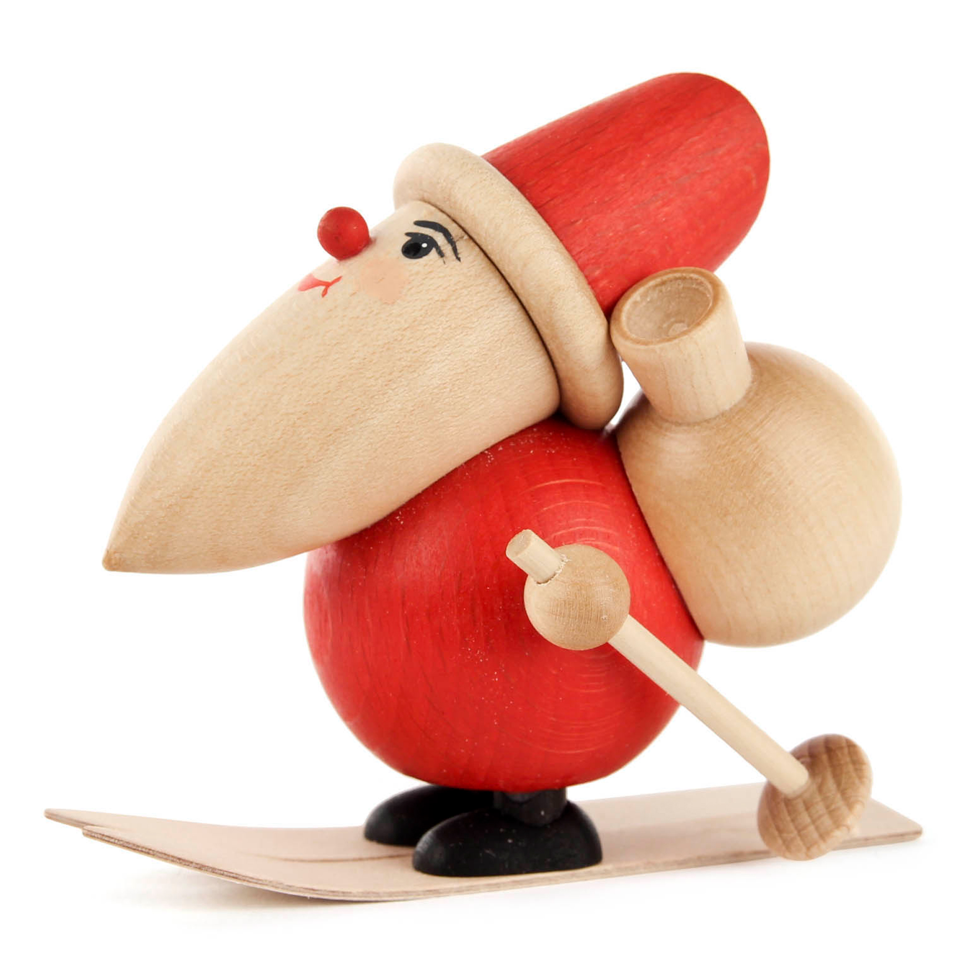 Weihnachtsmann mit Ski Weihnachtsmann mit Ski