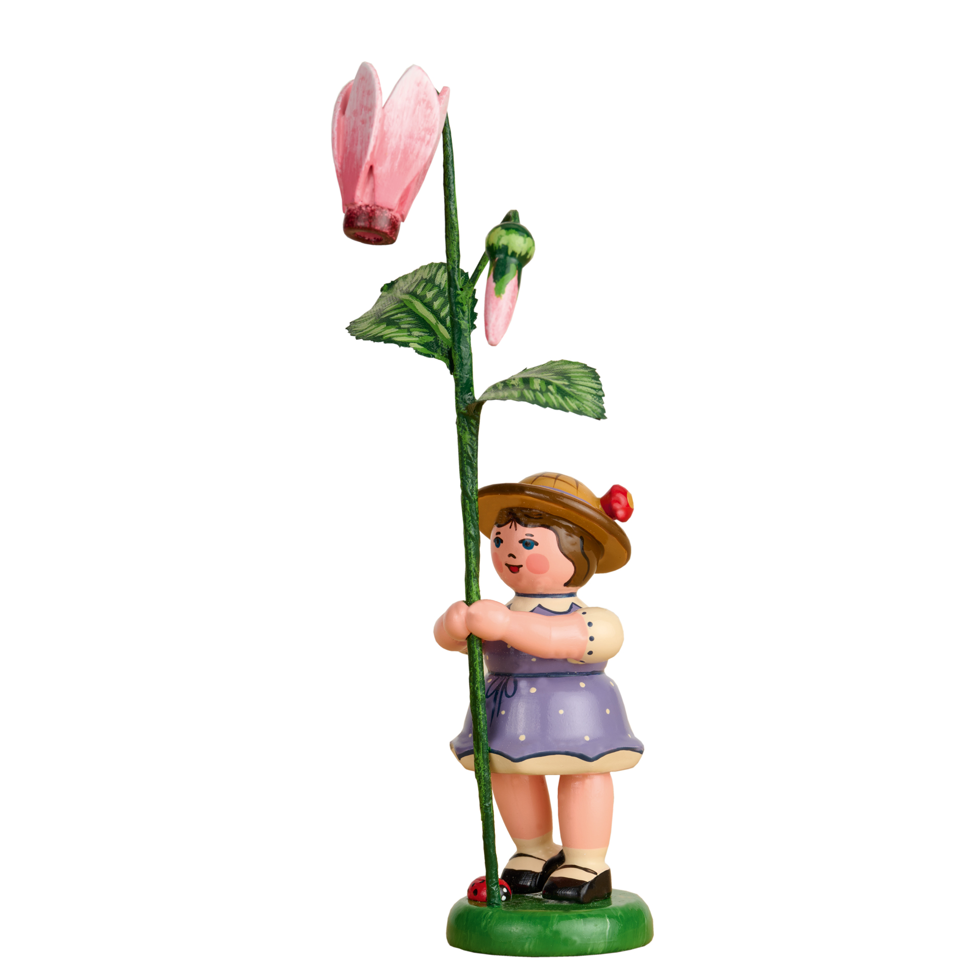 Blumenkind Mädchen mit Alpenveilchen