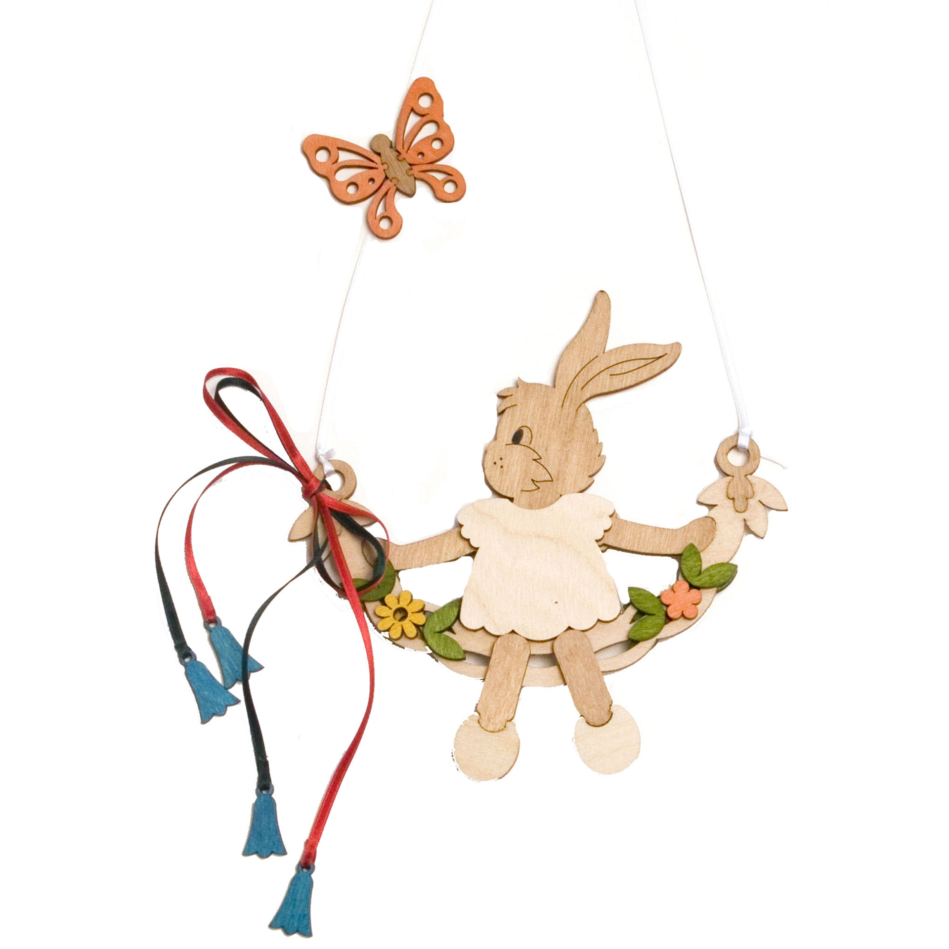 Bastelset Fensterbild Hasenschaukel Bastelset Fensterbild Hasenschaukel