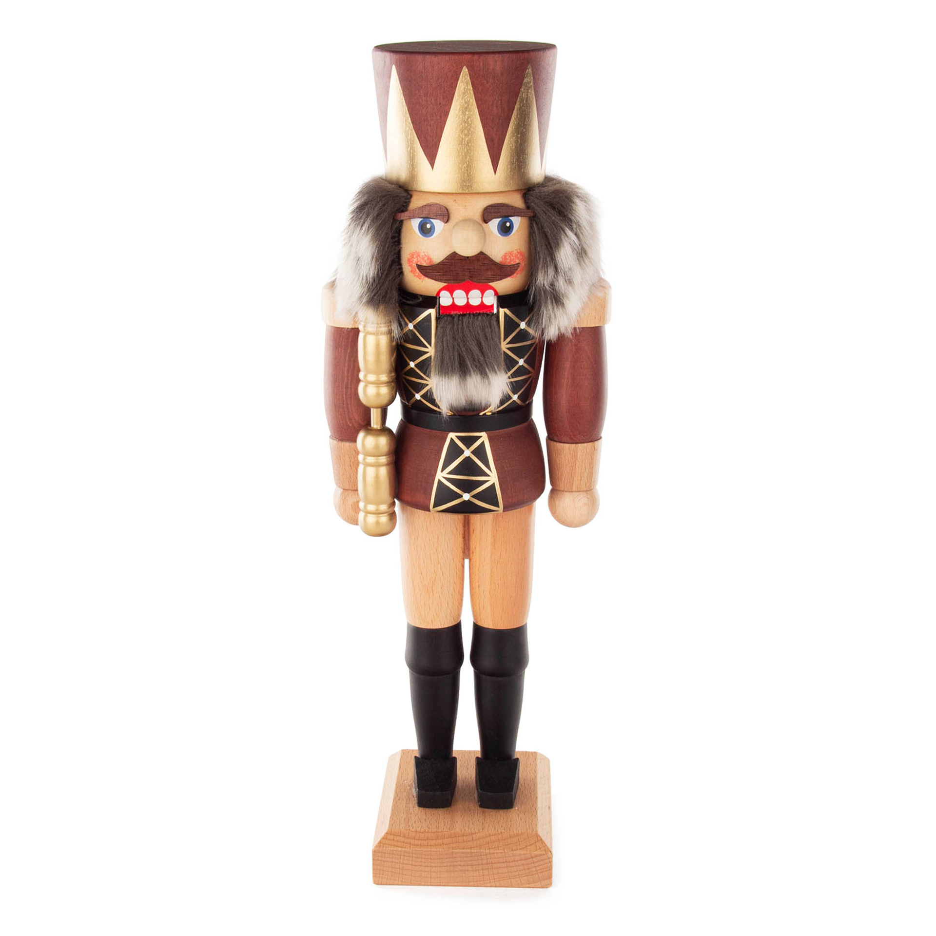 Nussknacker König braun, 36cm