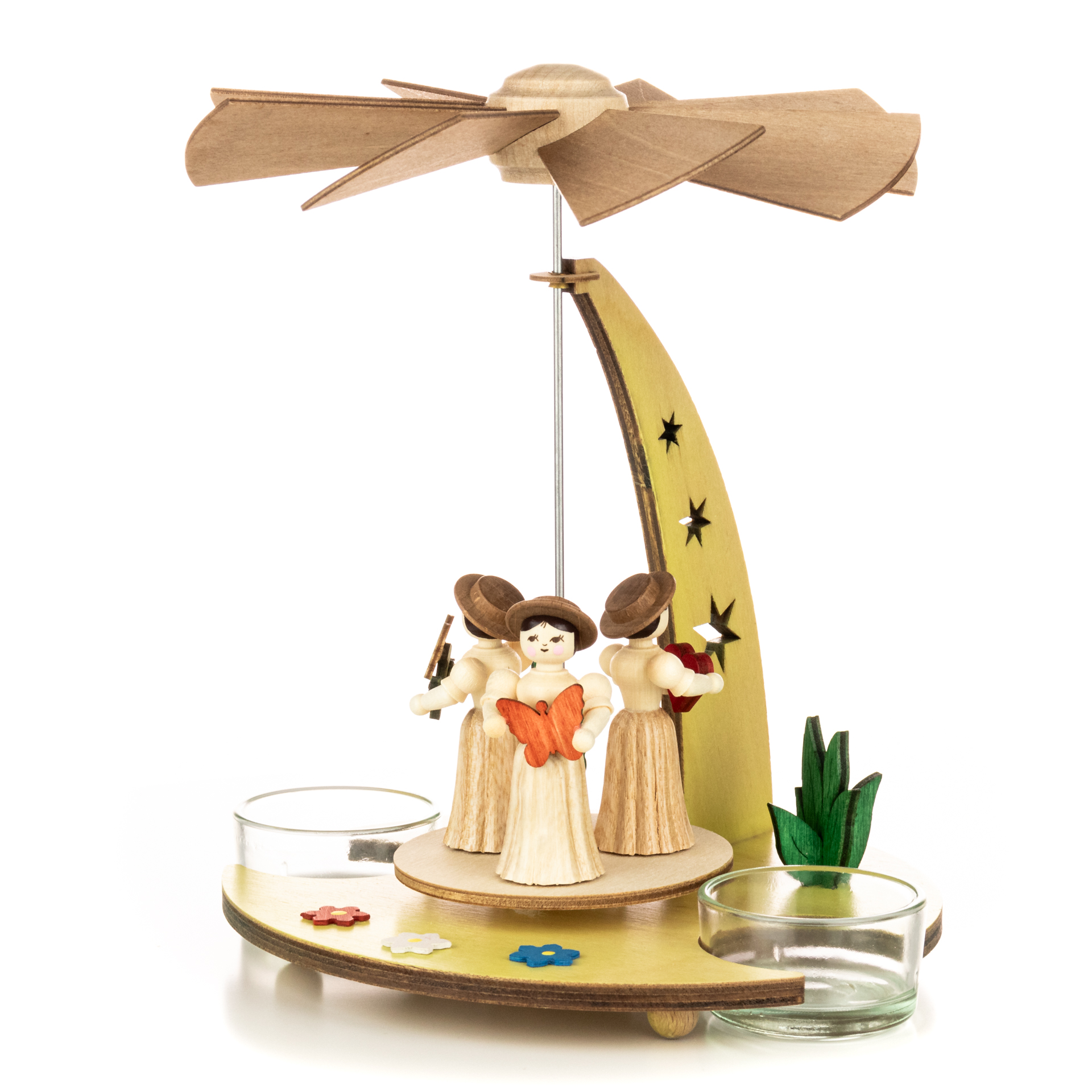 Teelichtpyramide Blumenmädchen Teelichtpyramide Blumenmädchen