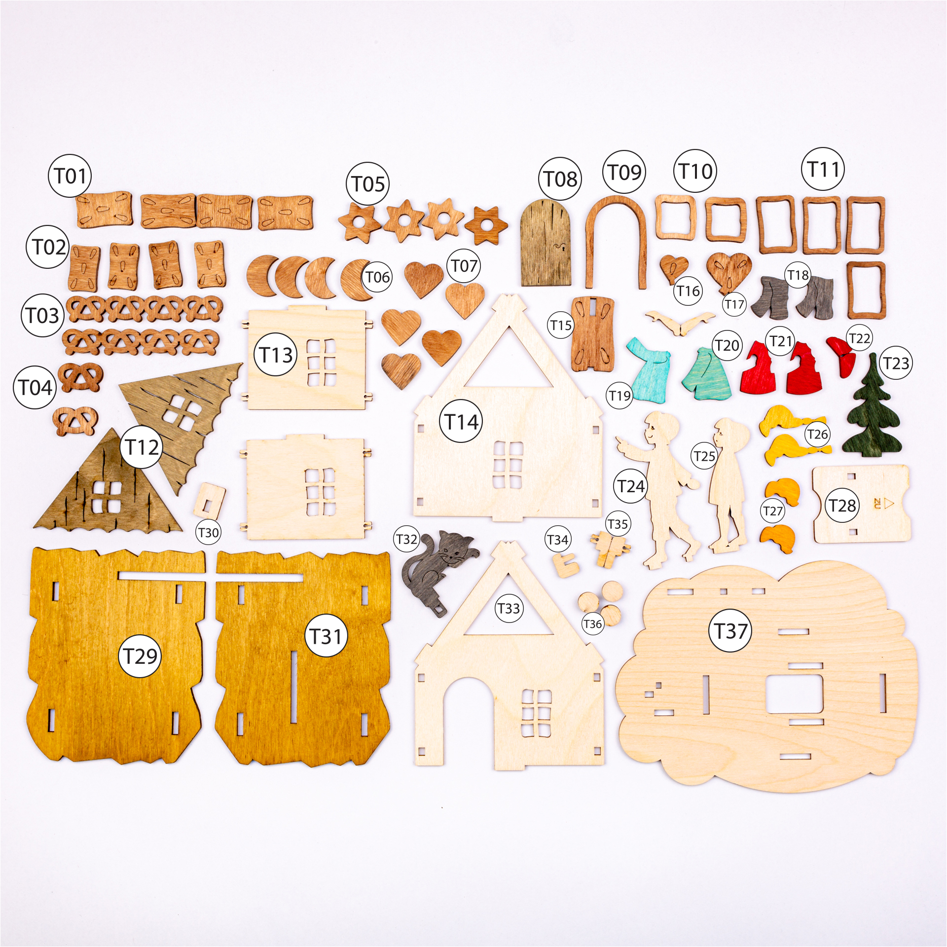 Bastelset Spardose Hänsel & Gretel