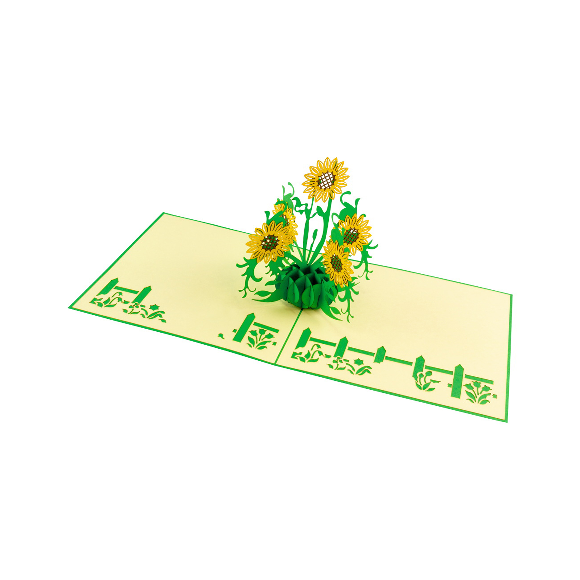3D-Karte Sonnenblumen 
