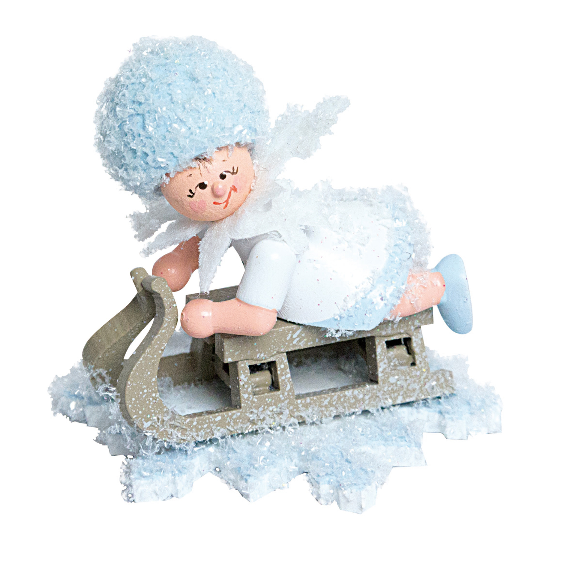 Schneeflöckchen mit Schlitten Schneeflöckchen mit Schlitten