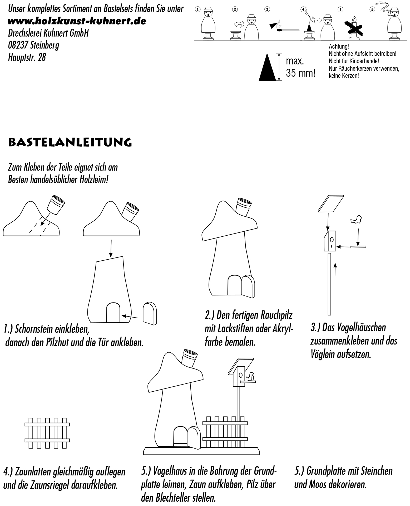 Bastelset Rauchpilz Bastelset Rauchpilz