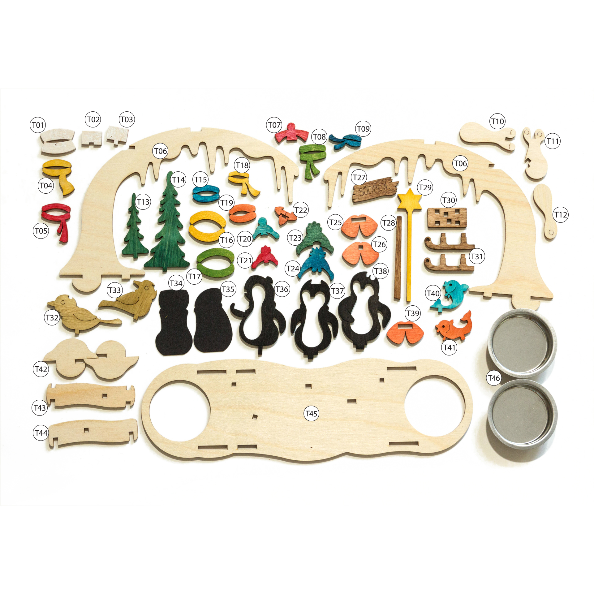 Bastelset Pinguinbogen