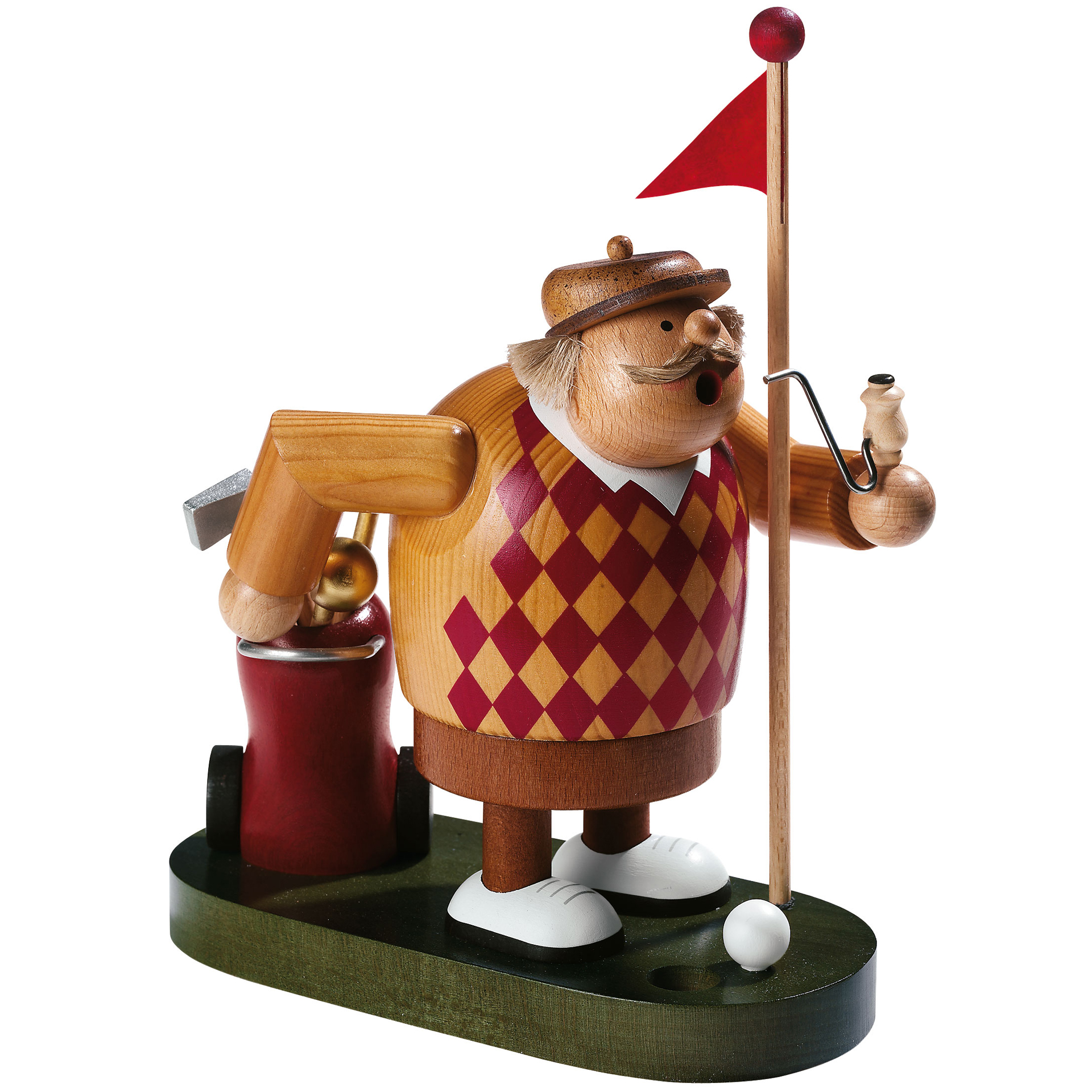 Rauchfigur Golfer 