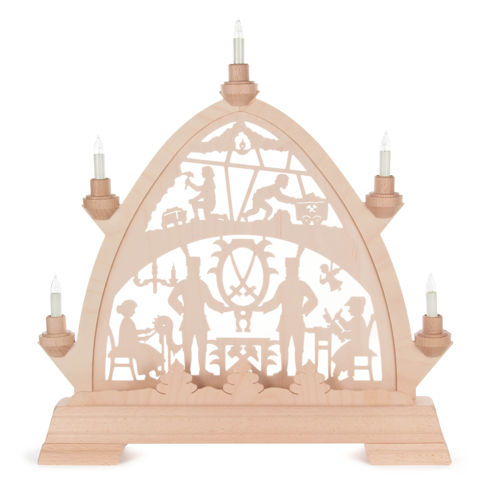 Schwibbogen Bergleute, Gothischer Bogen Schwibbogen Bergleute, Gothischer Bogen