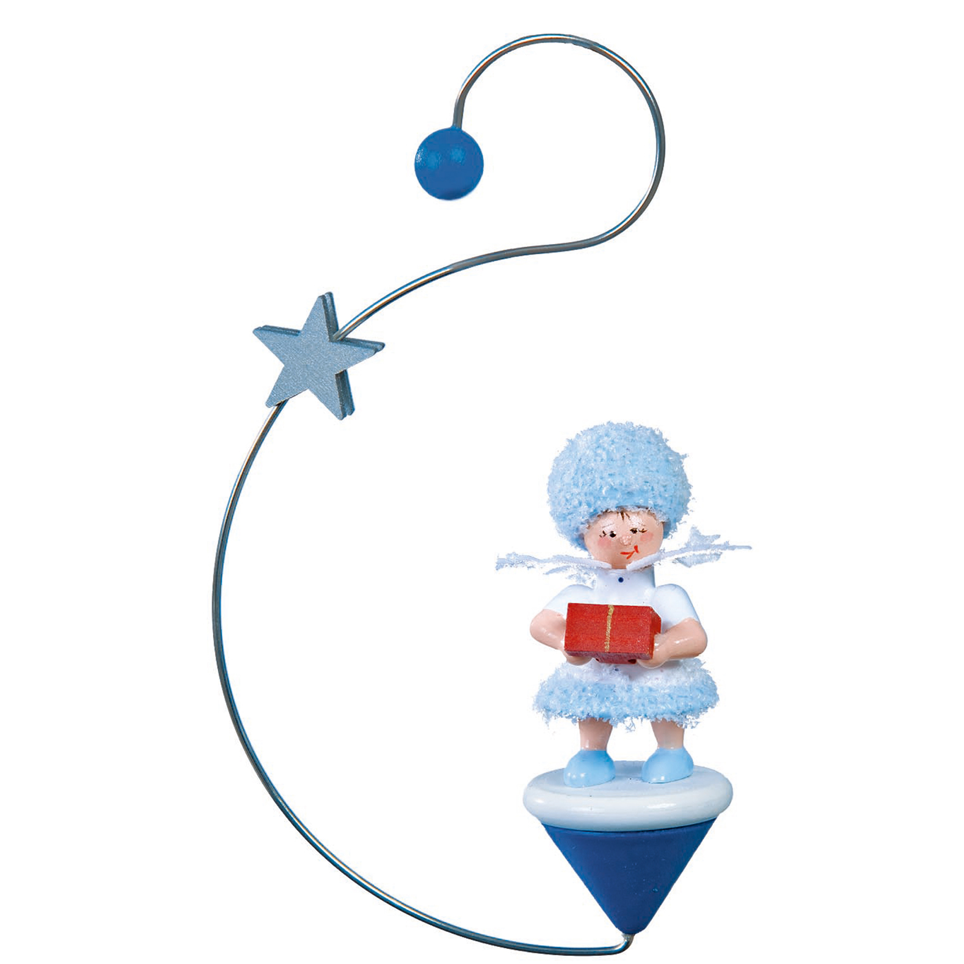Baumschmuck Schneeflöckchen mit Geschenkpäckchen