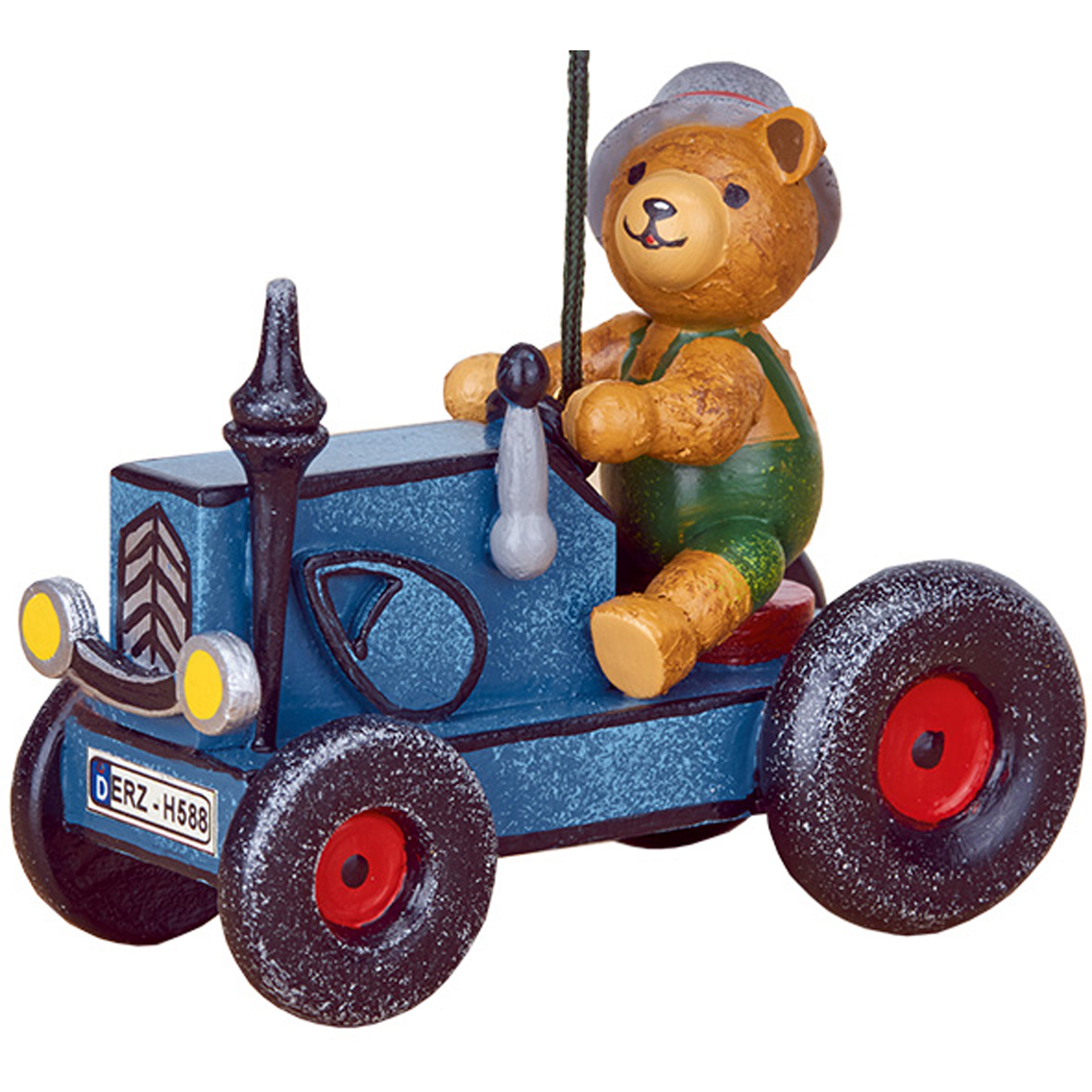 Baumschmuck Traktor mit Teddy Baumschmuck Traktor mit Teddy