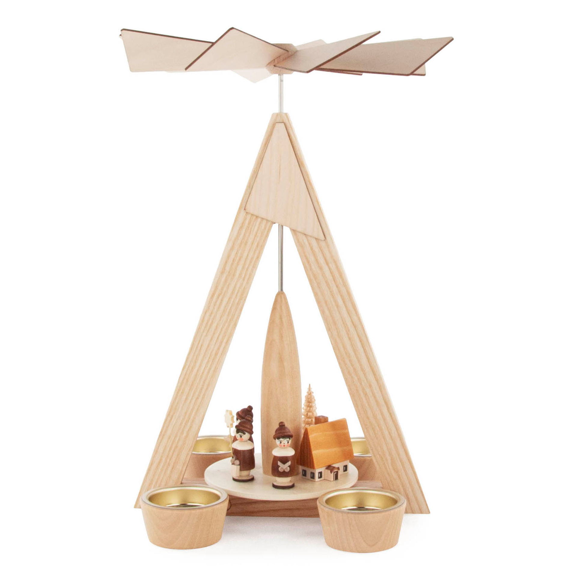 Pyramide Seiffner Dorf, für Teelichte Pyramide Seiffner Dorf, für Teelichte