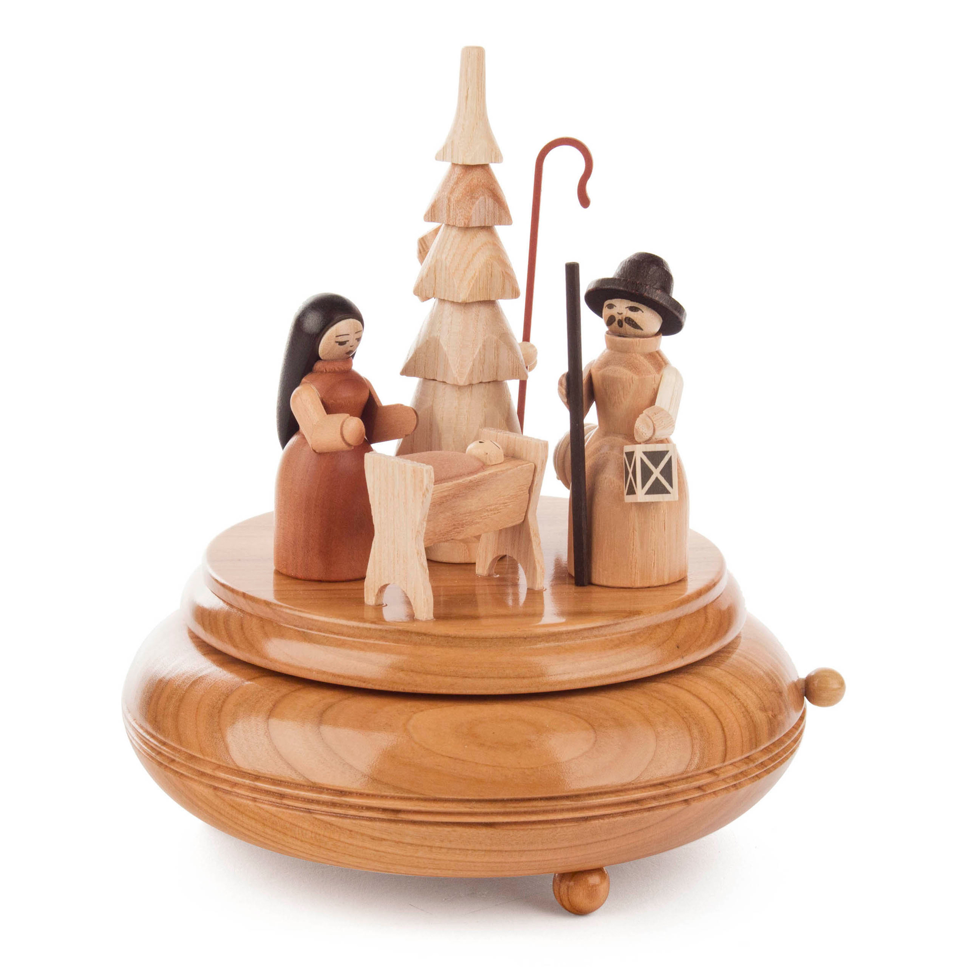 Spieldose mit Krippenfiguren
