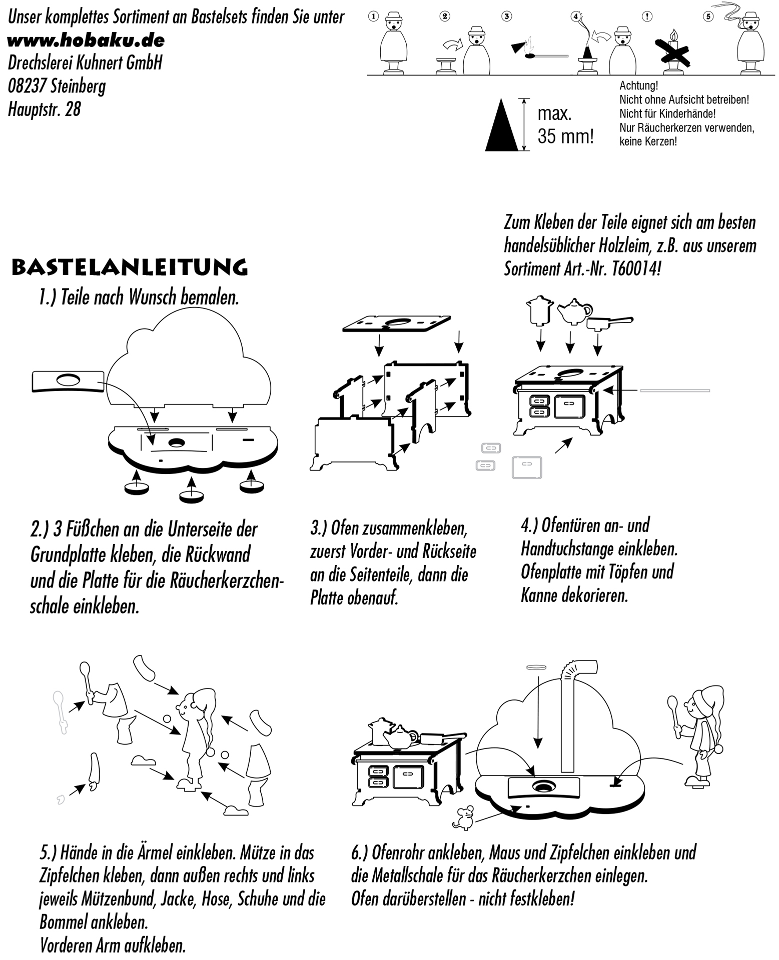 Bastelset Zipfelchen Rauchofen