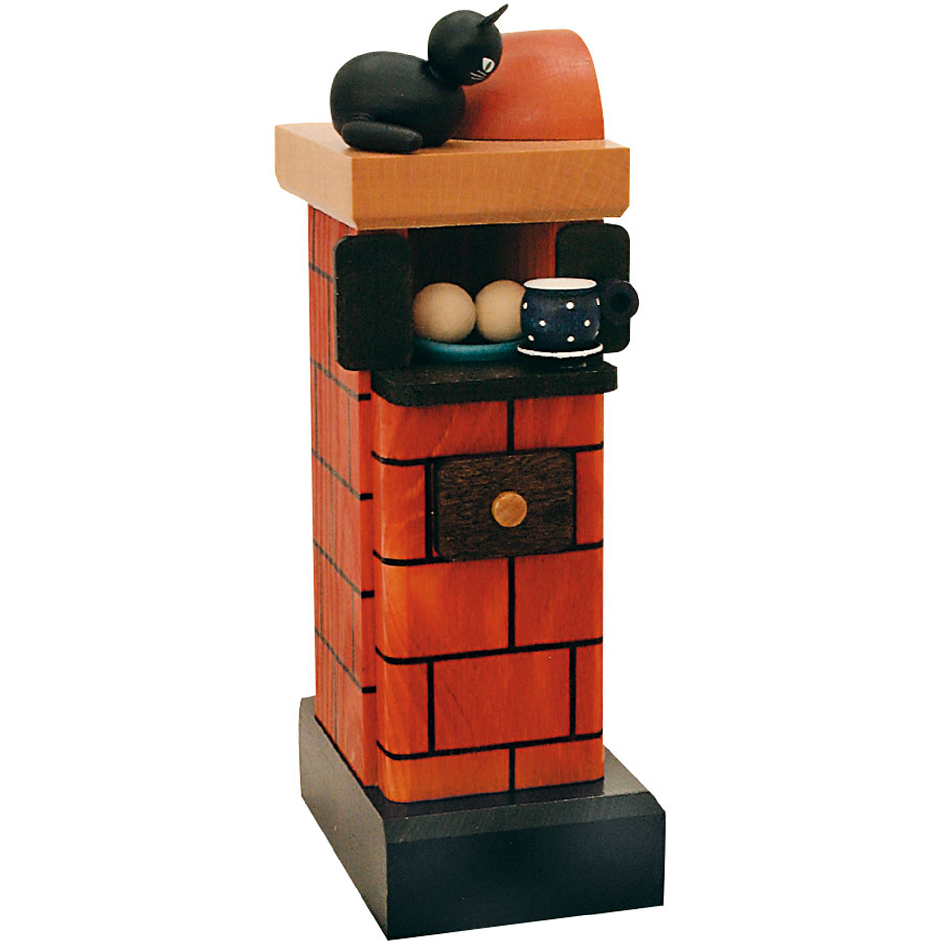 Rauchofen Kachelofen, rot Rauchofen Kachelofen, rot