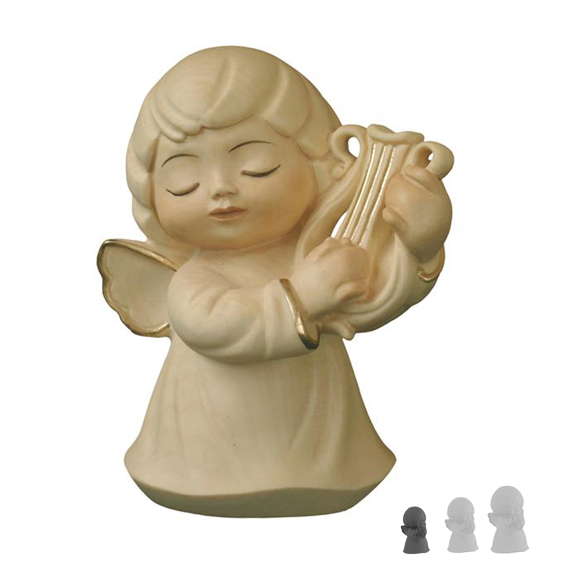 Engel mit Harfe 4cm, alabaster Engel mit Harfe 4cm, alabaster