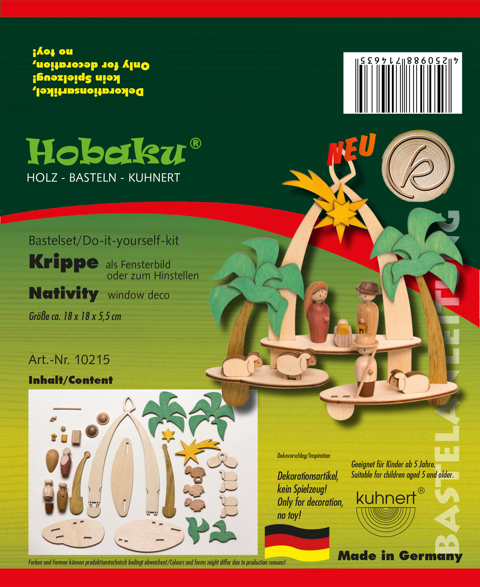 Bastelset Fensterbild Krippe Bastelset Fensterbild Krippe