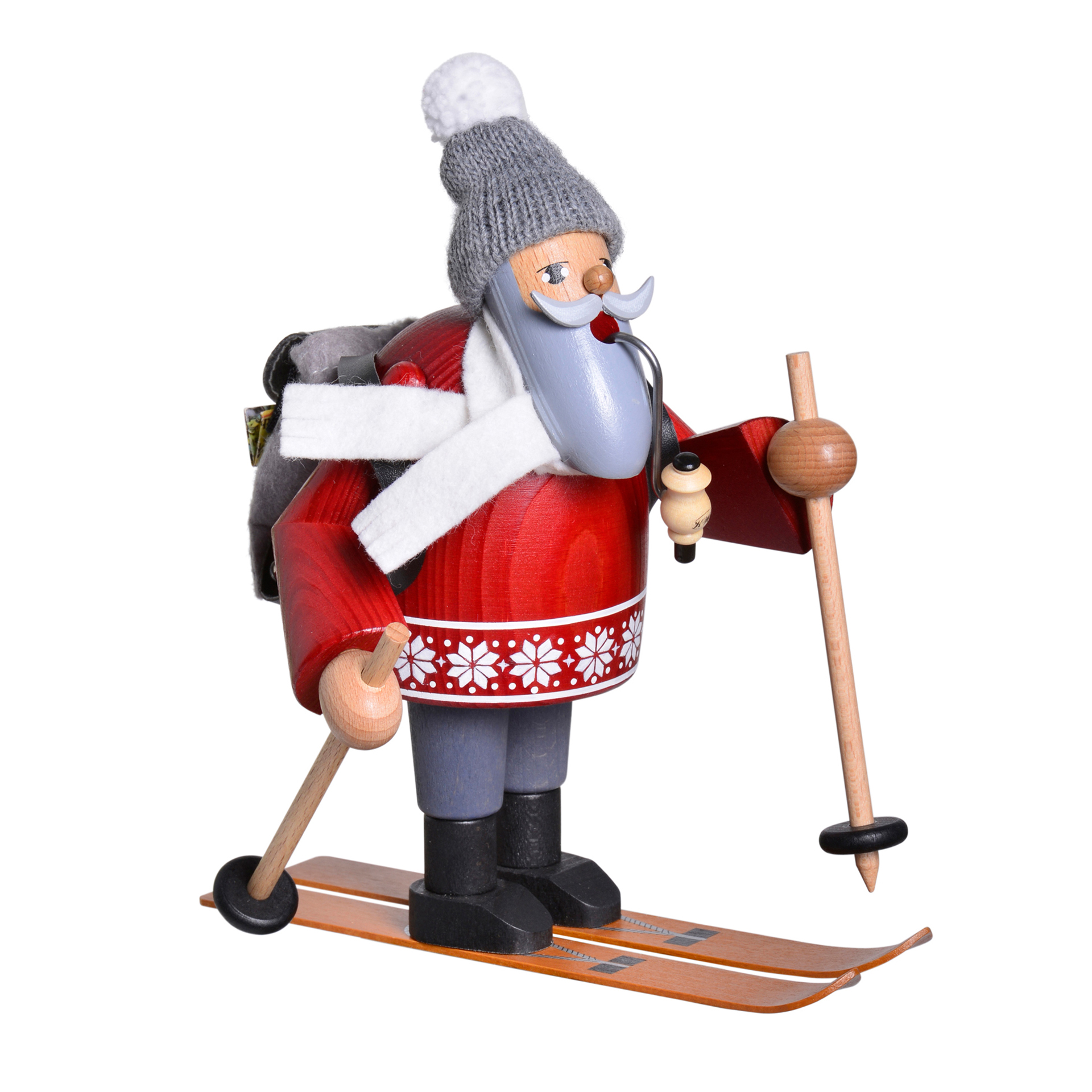 Rauchfigur Skiwanderer Rauchfigur Skiwanderer