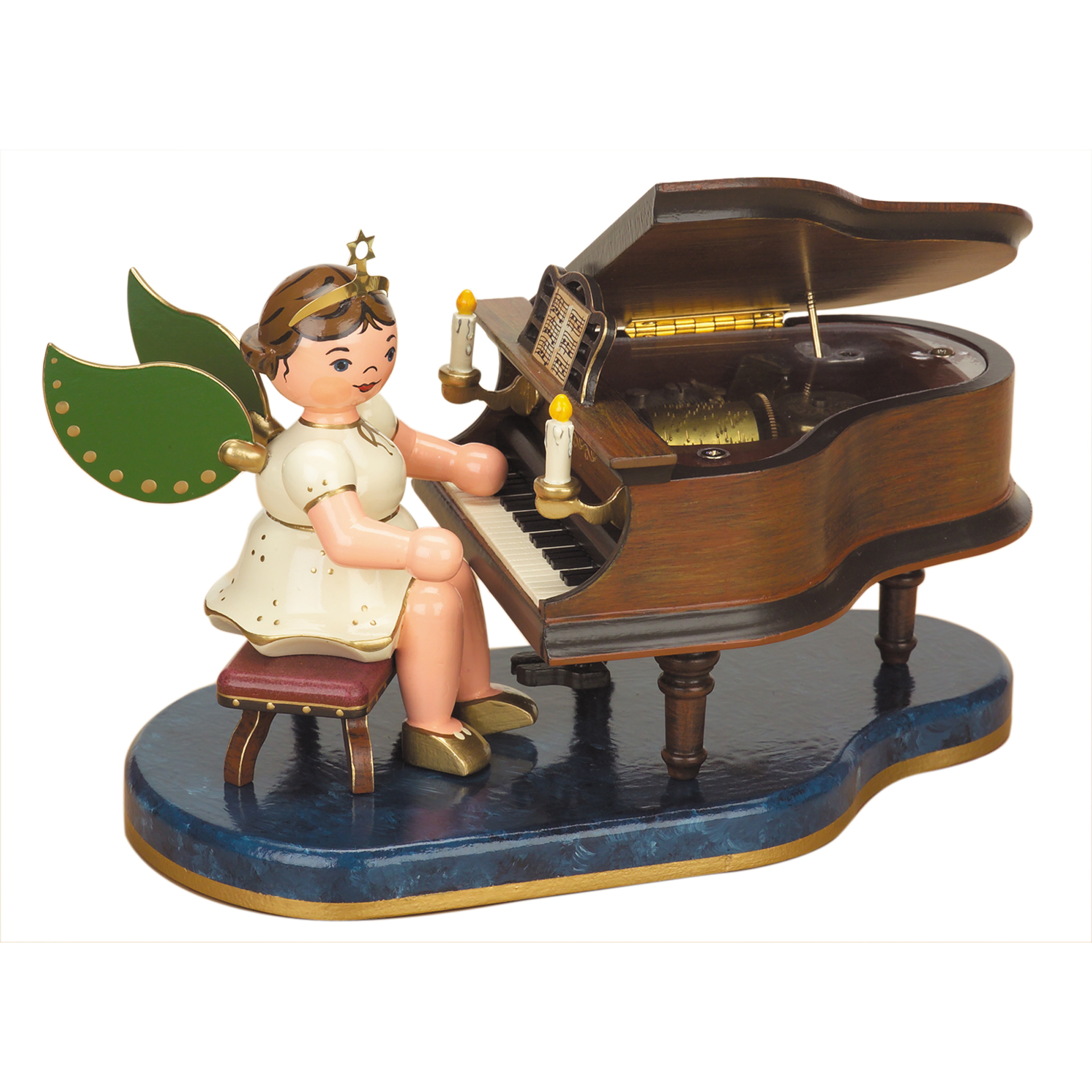 Engel am Klavier mit Spielwerk, groß