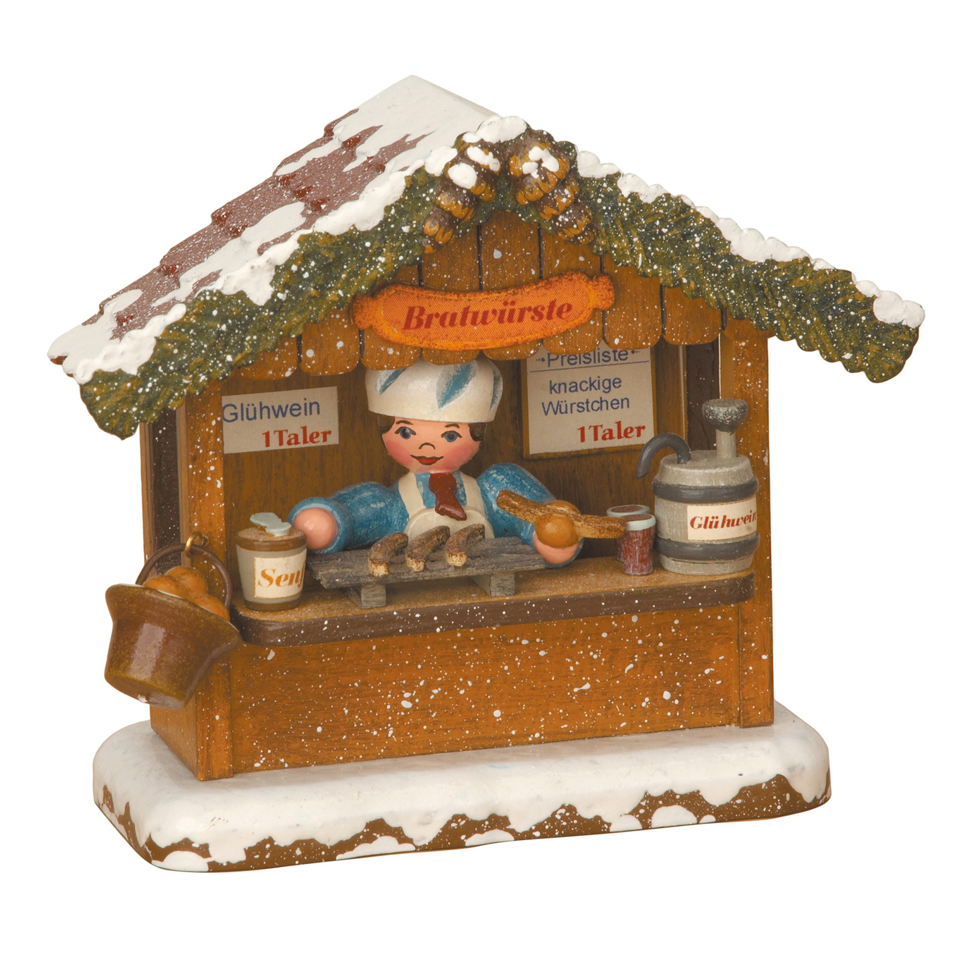 Winterkinder Bratwursthäusel, elektrisch beleuchtet Winterkinder Bratwursthäusel, elektrisch beleuchtet