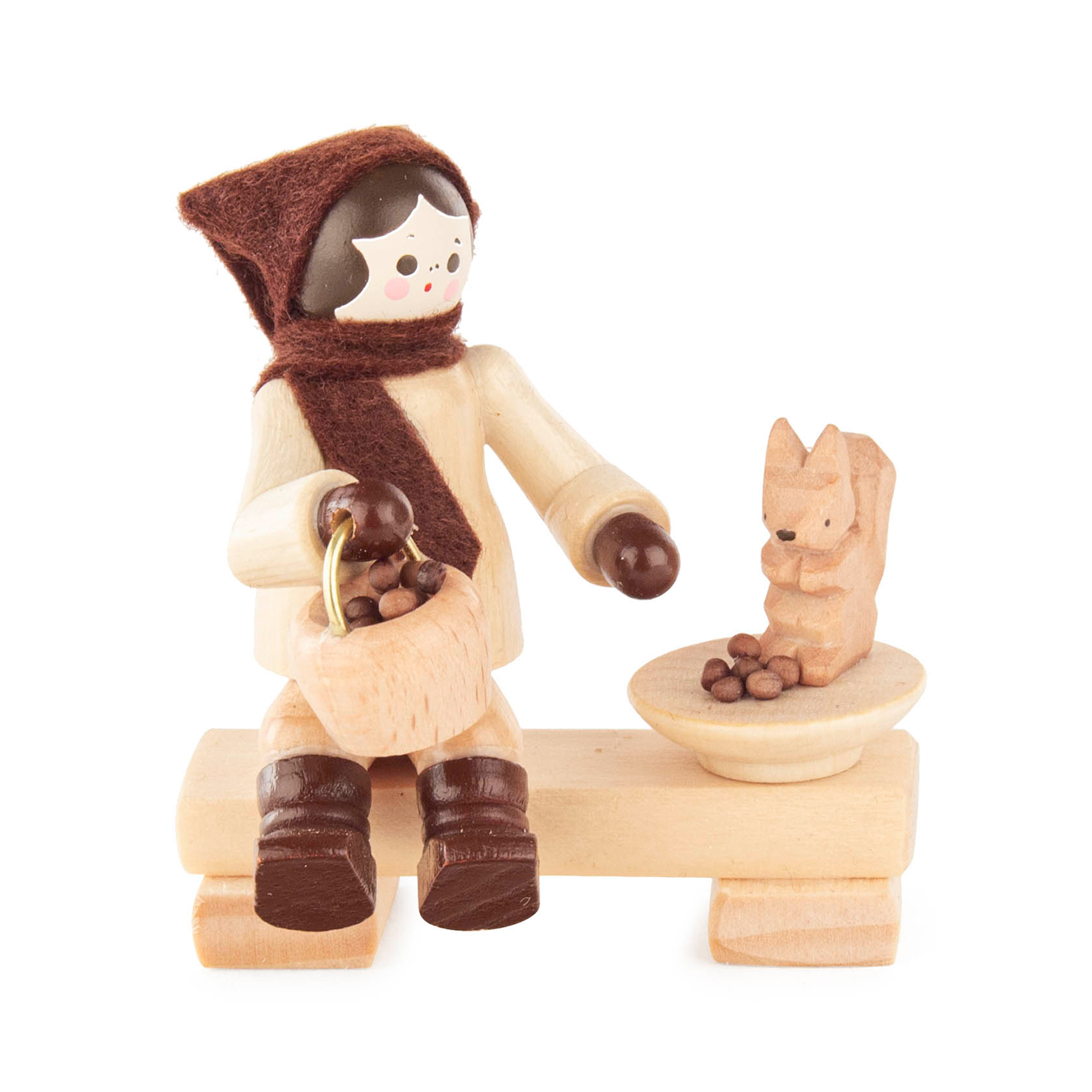 Mädchen mit Eichhörnchen