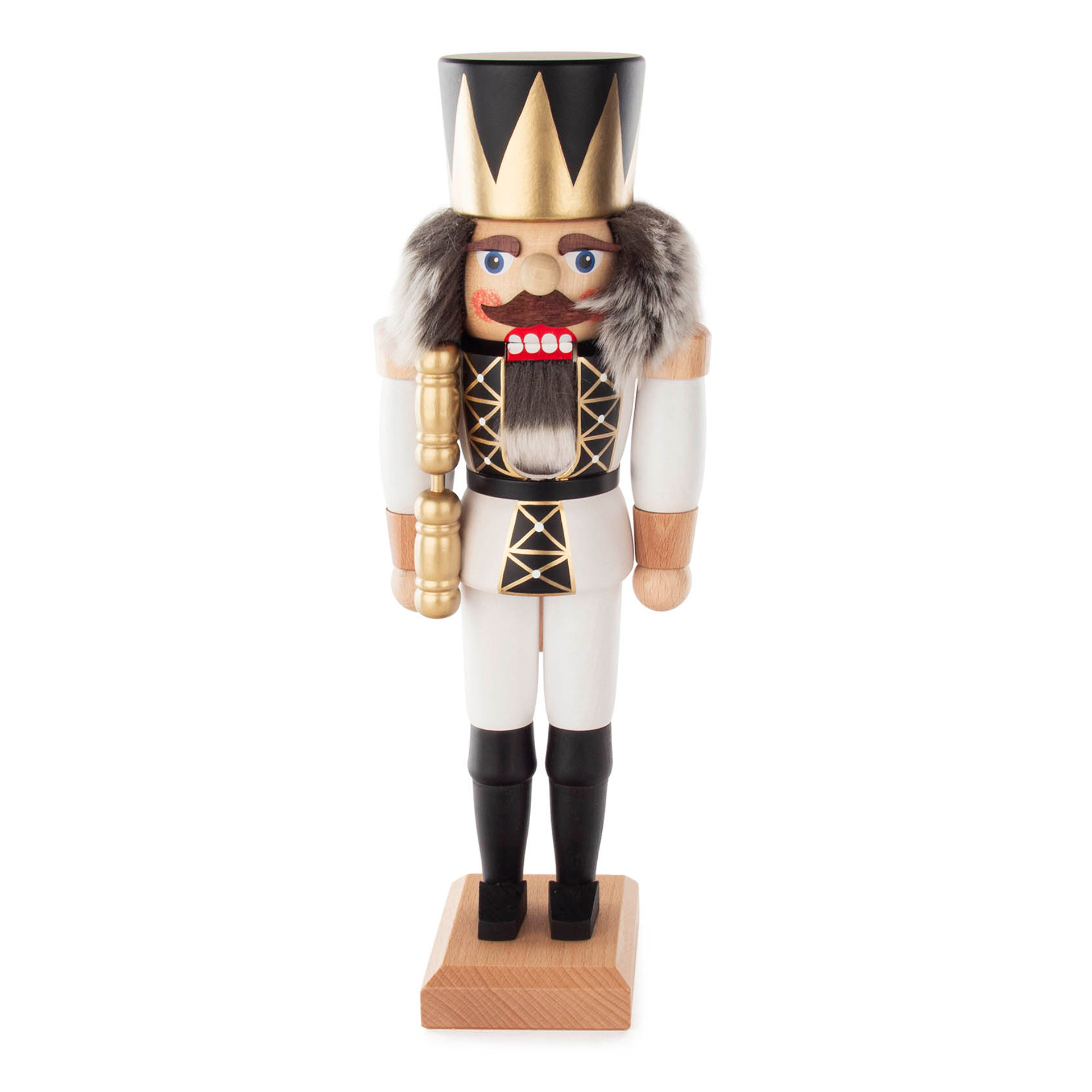 Nussknacker König weiß, 36cm