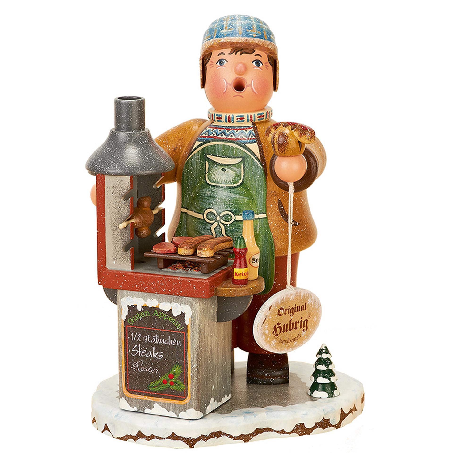 Rauchfigur Winterkinder Grillmeister