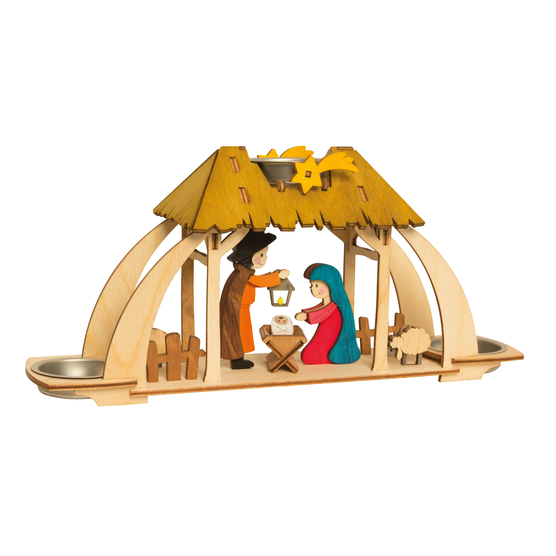 Bastelset Teelichtbogen Krippe