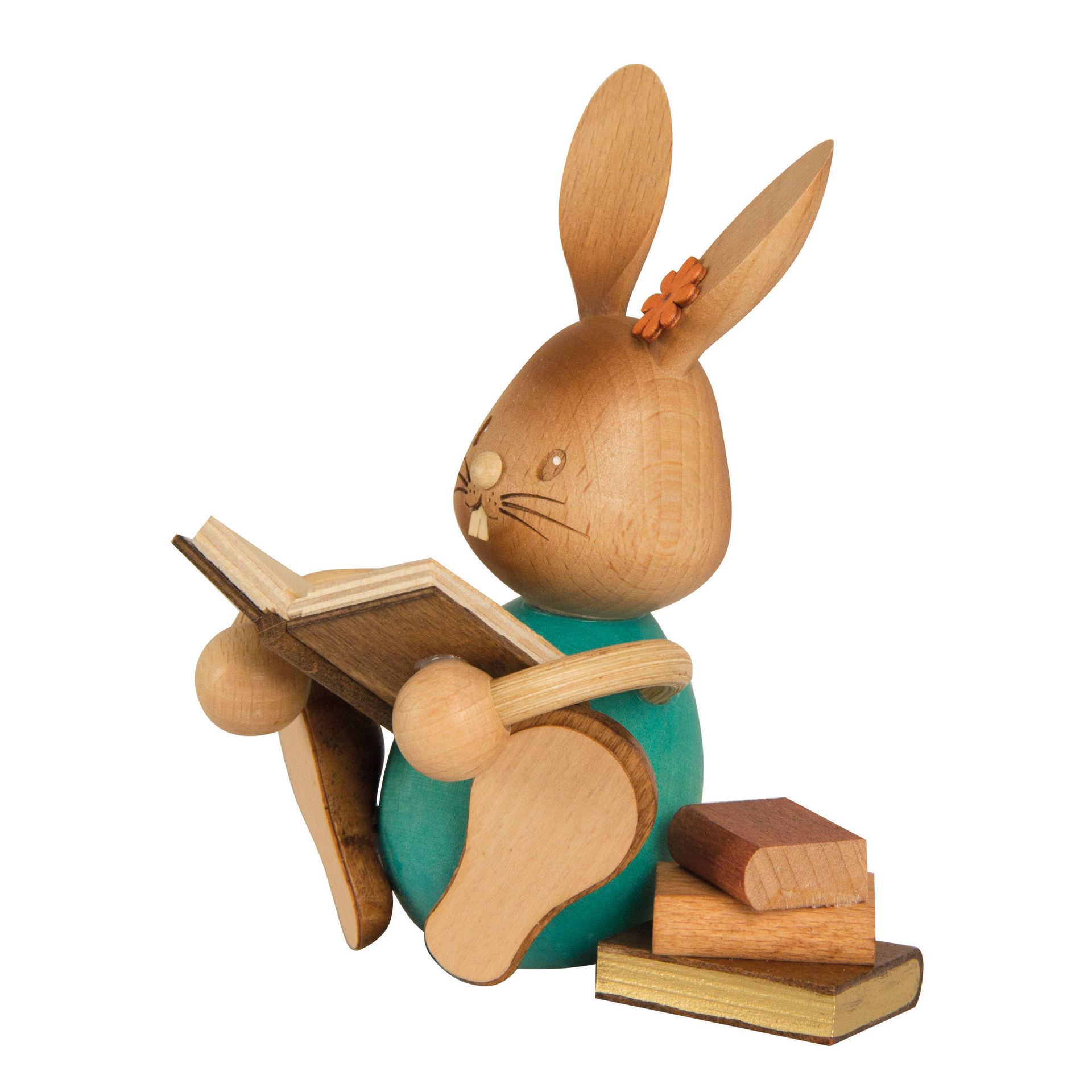 Stupsi Hase mit Büchern