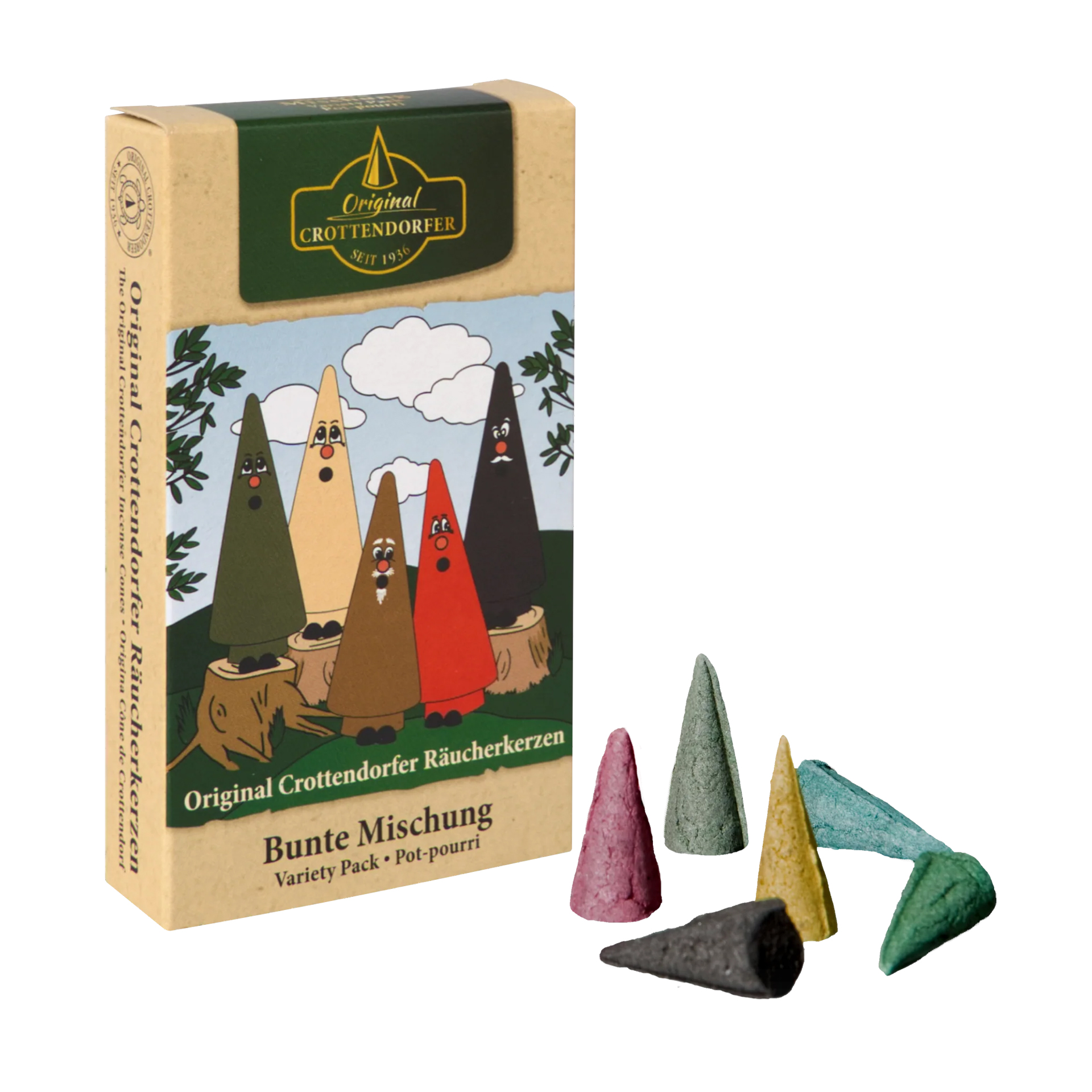 Original Crottendorfer Räucherkerzen Ziegenbeinmischung