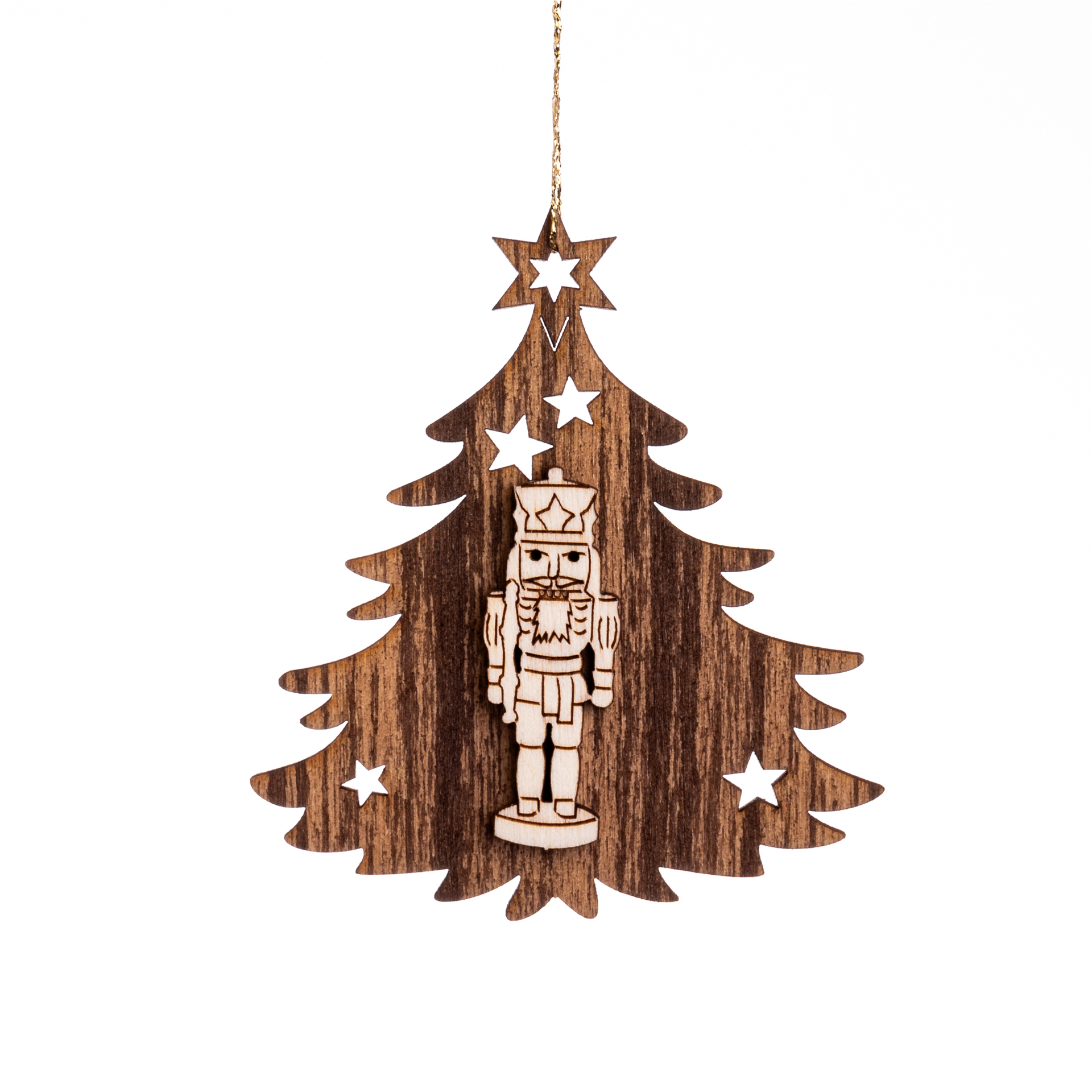 Baumschmuck Tanne mit Nussknacker