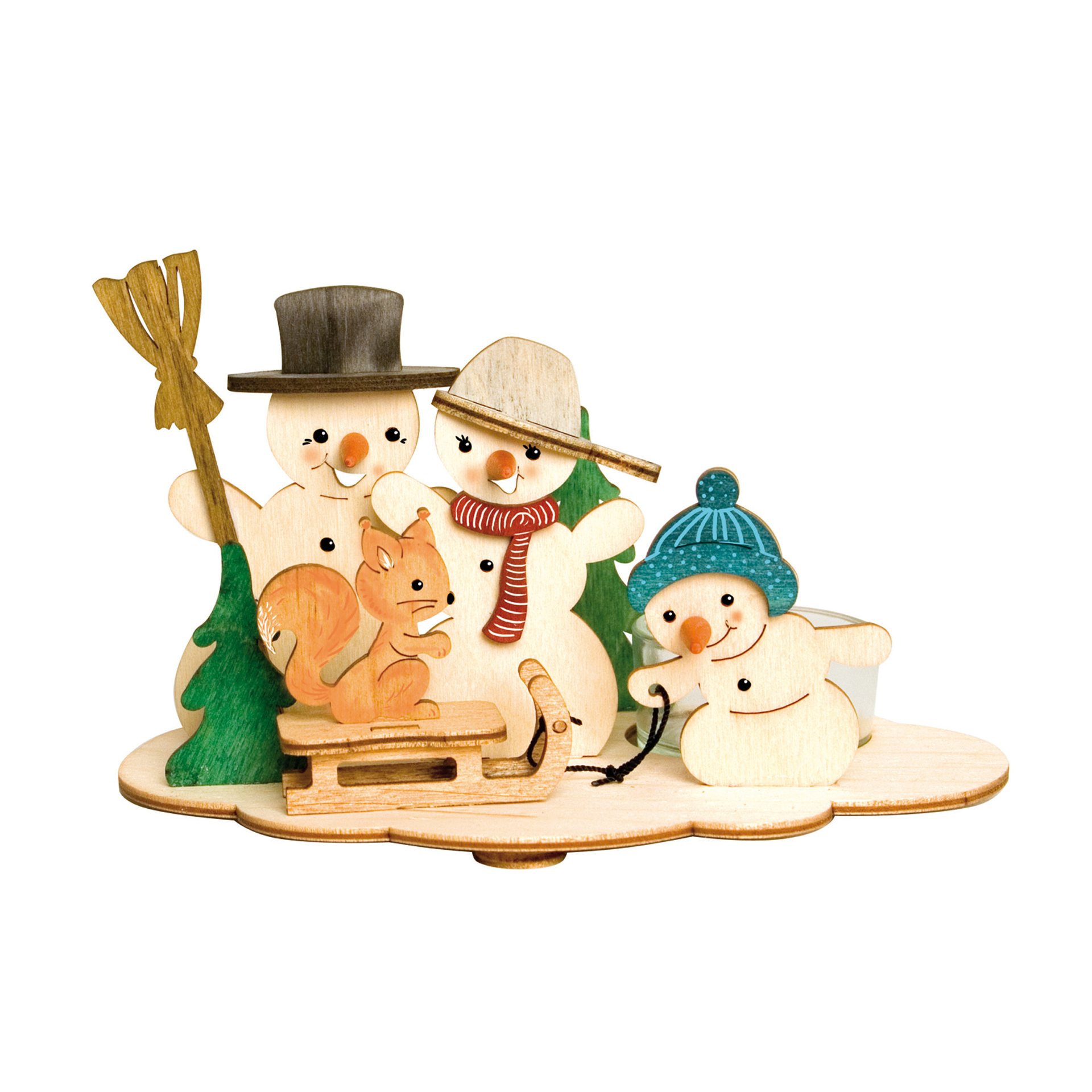 Bastelset Teelichthalter Schneemann Bastelset Teelichthalter Schneemann