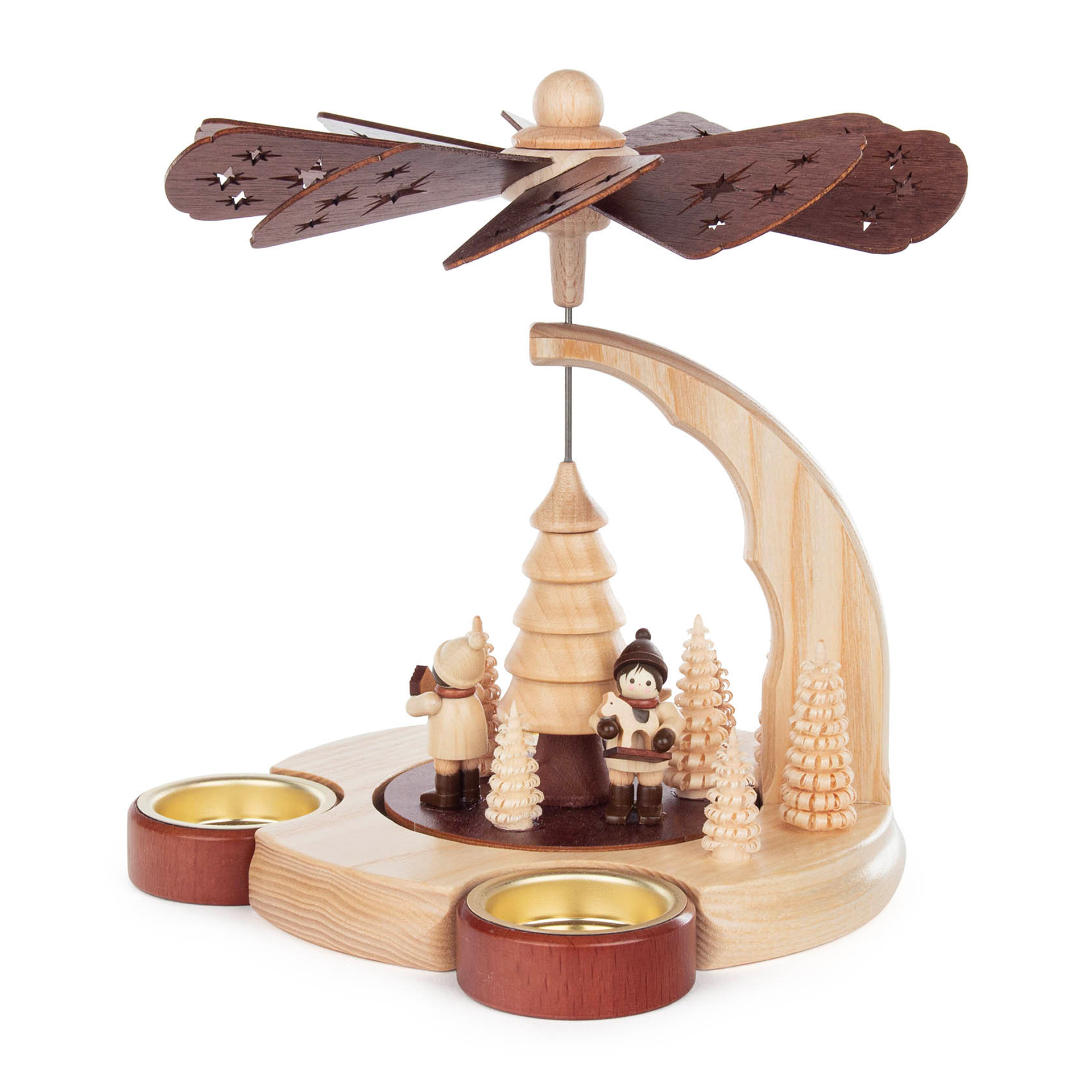 Pyramide Weihnachtsmarkt, für Teelichte Pyramide Weihnachtsmarkt, für Teelichte