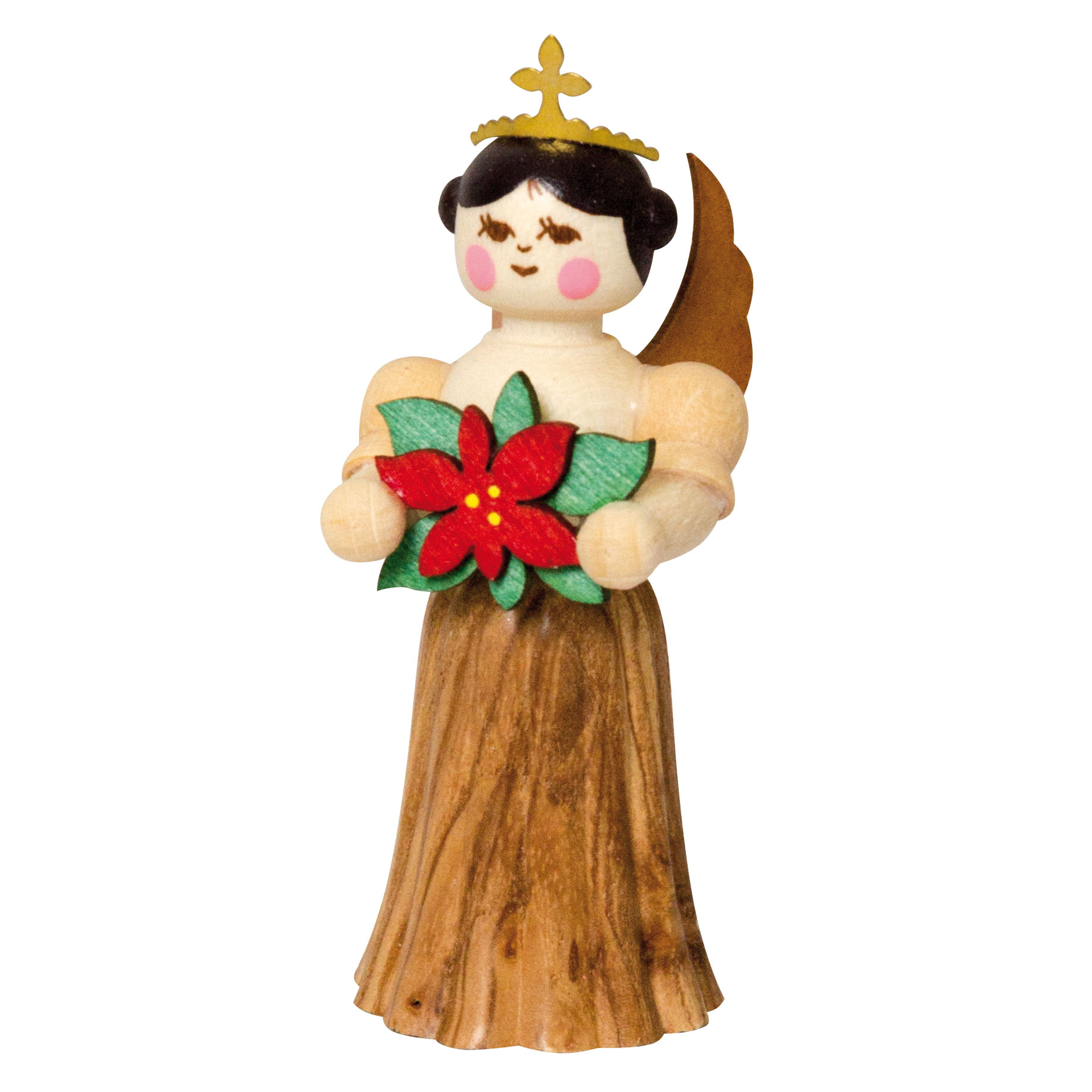 Engel mit Weihnachtsstern, 5,5cm Engel mit Weihnachtsstern, 5,5cm