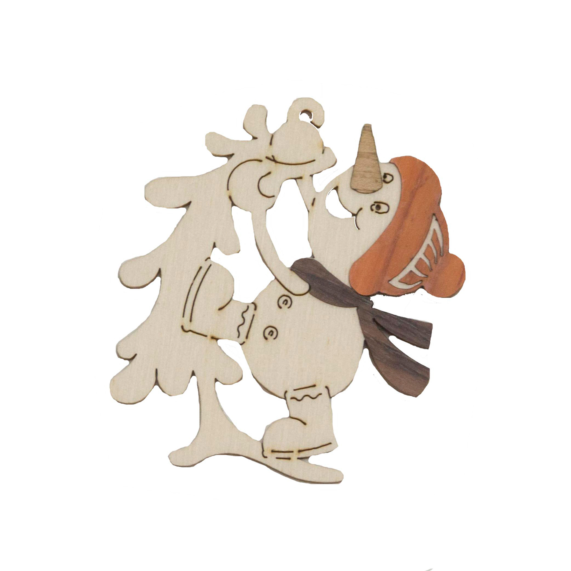 Baumschmuck Schneemann Sportler mit Baum Baumschmuck Schneemann Sportler mit Baum