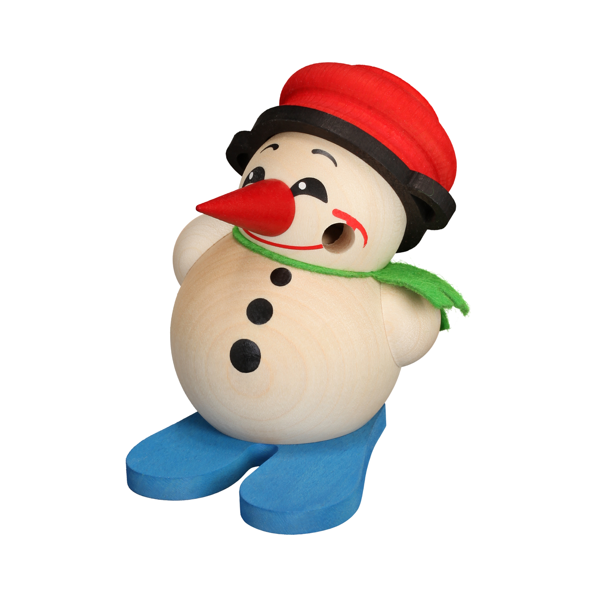 Rauchfigur Cool Man mit Ski und Topf Rauchfigur Cool Man mit Ski und Topf